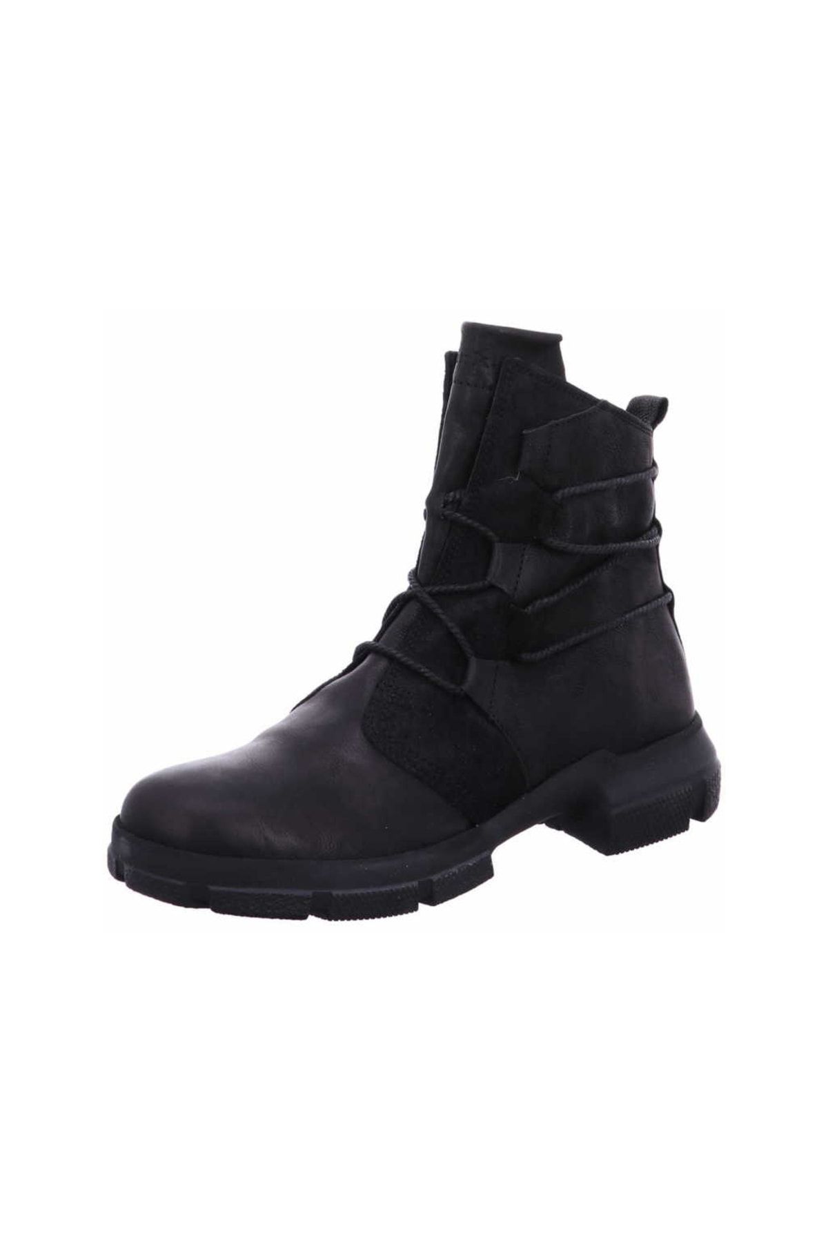 Think! Stiefelette Schwarz Flacher Absatz Fast ausverkauft