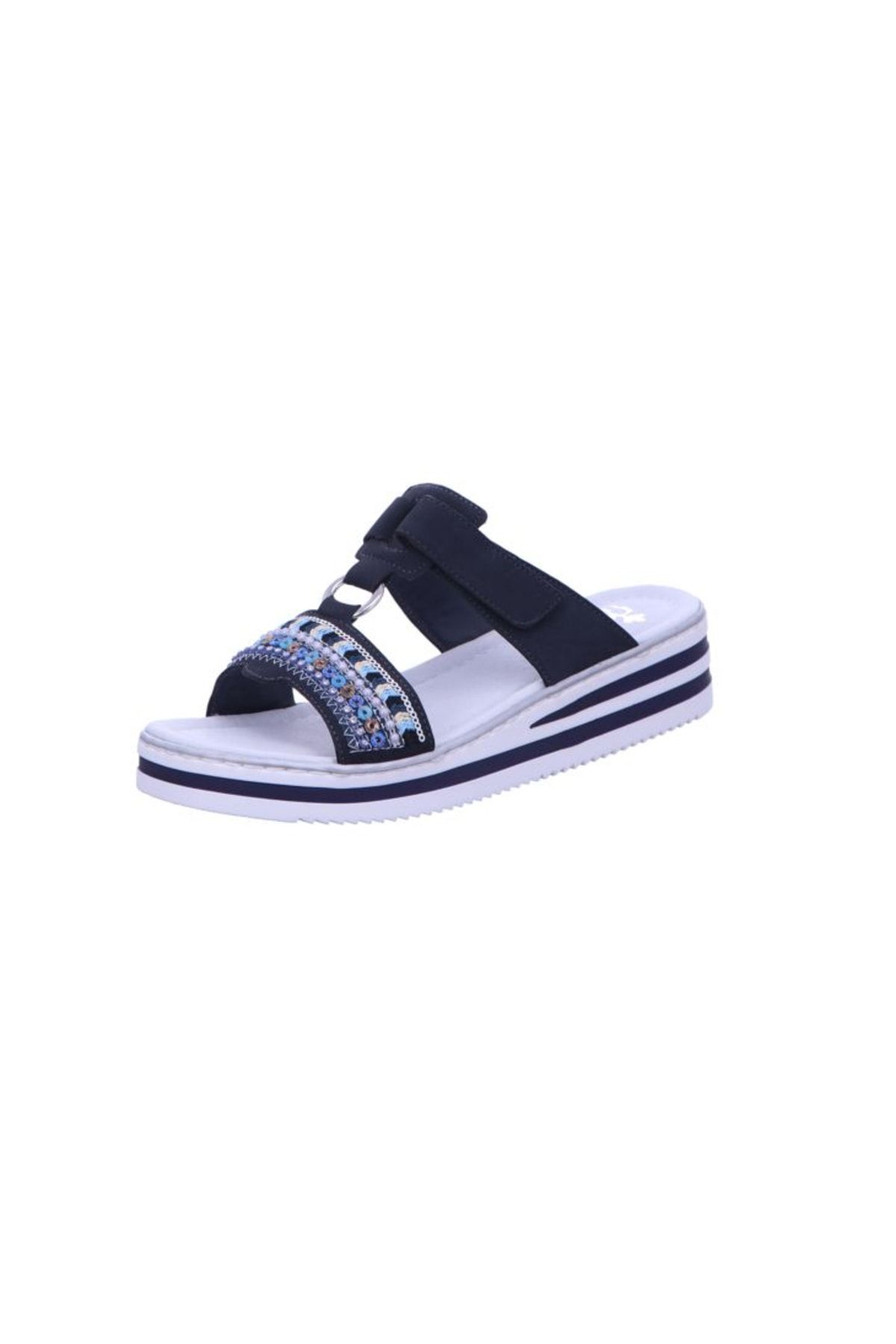Rieker Sandalette Blau Flacher Absatz