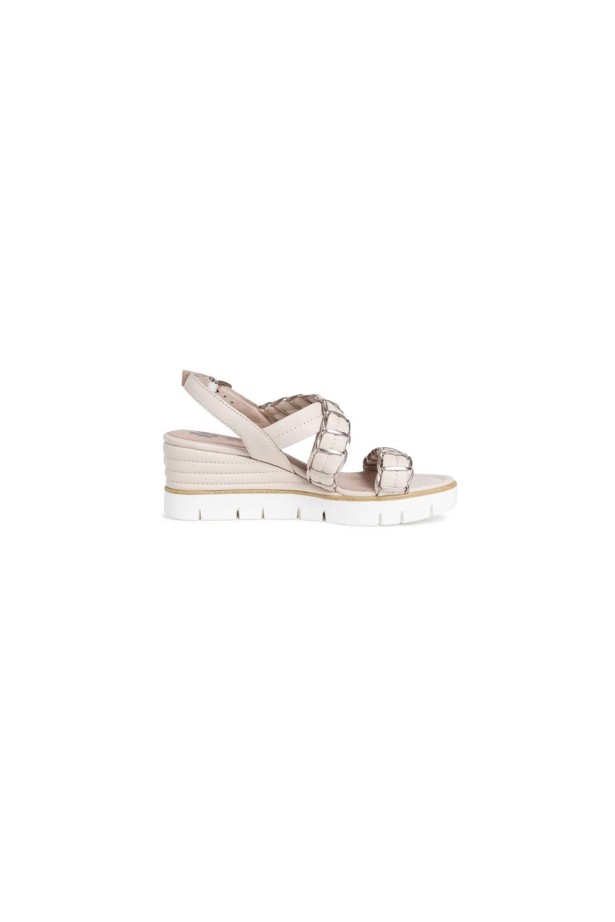Marco Tozzi Sandalette Beige Flacher Absatz FN7398