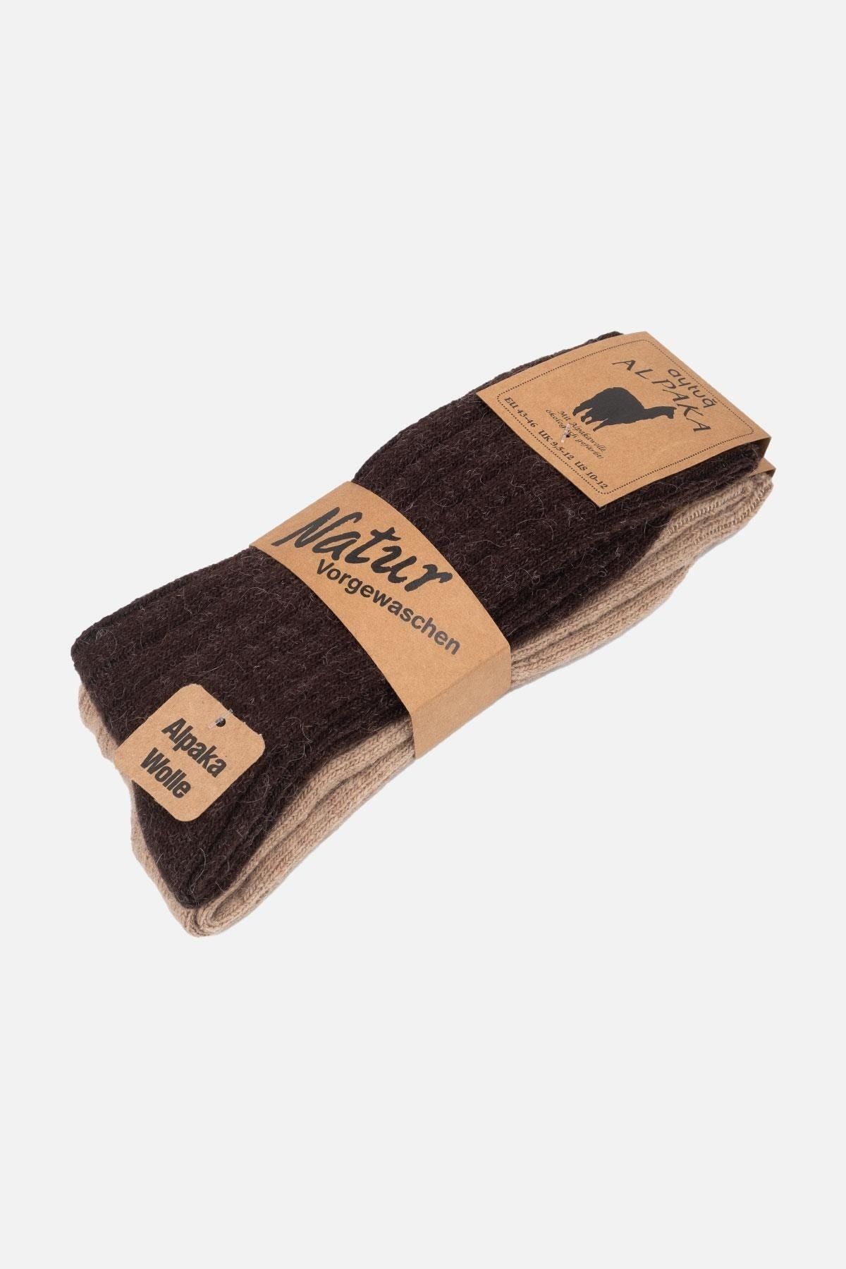 Aytuğ Unisex Alpaka Yünü Kışlık Soket 2'li Çorap - 3095 B/k ON8162