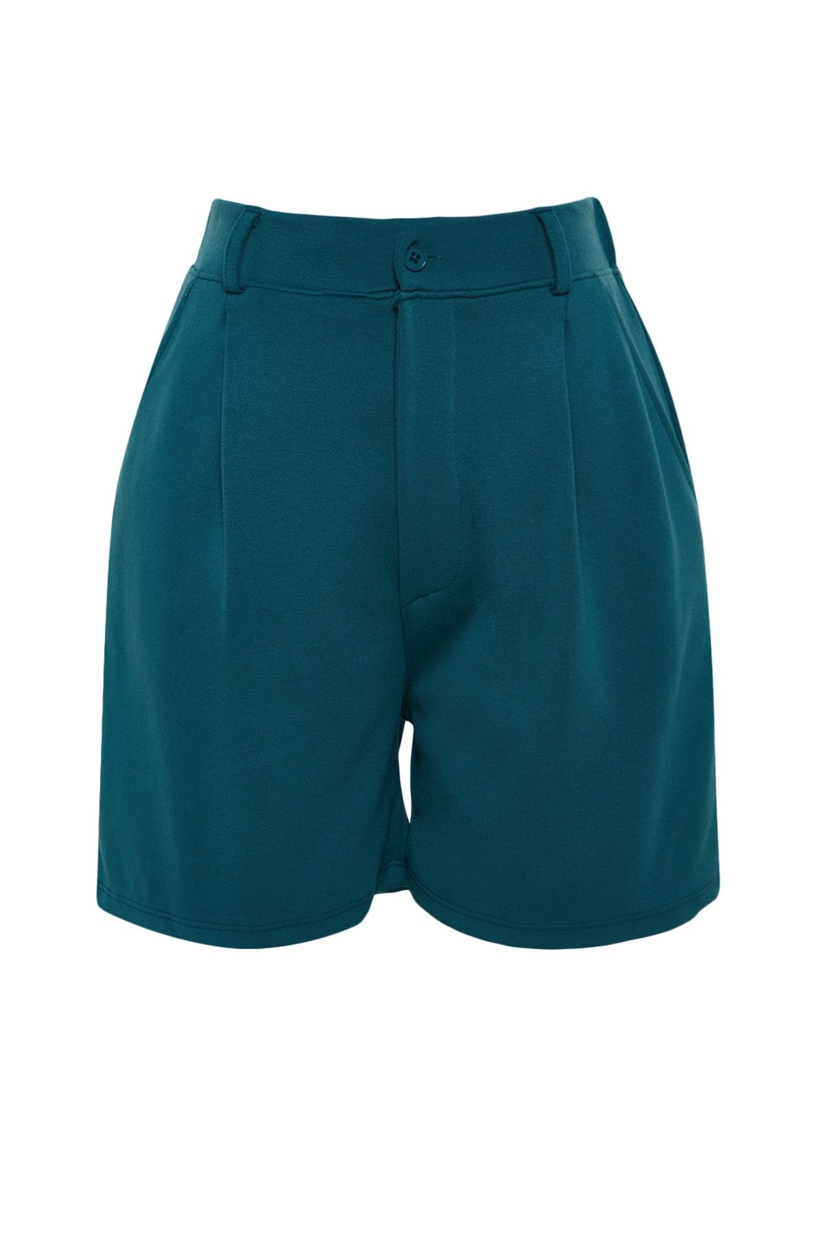 Dark green shop high waisted shorts