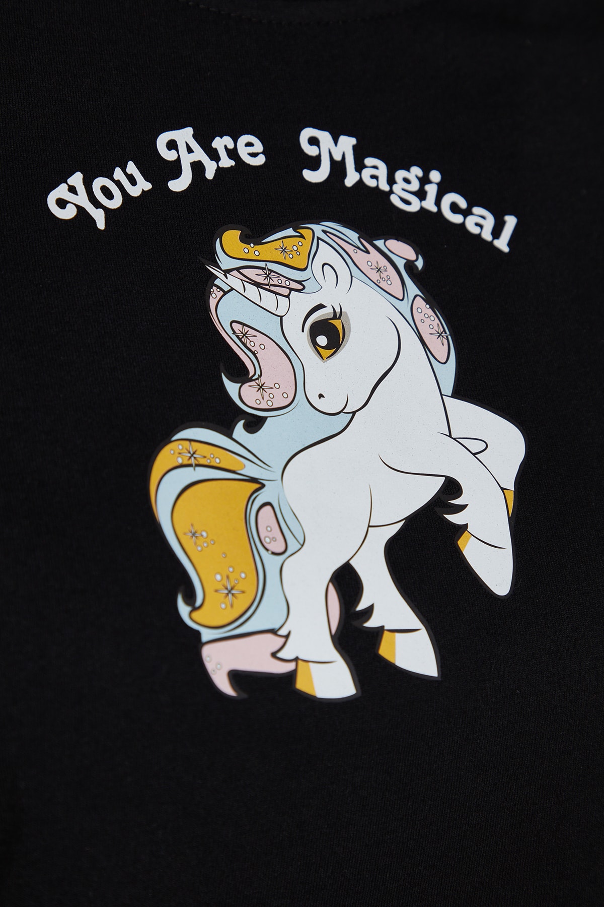 Trendyolmilla  Siyah %100 Pamuklu Eğlence Baskılı Biye Detaylı Örme Pijama Takımı THMSS21PT0953 - Görsel 10