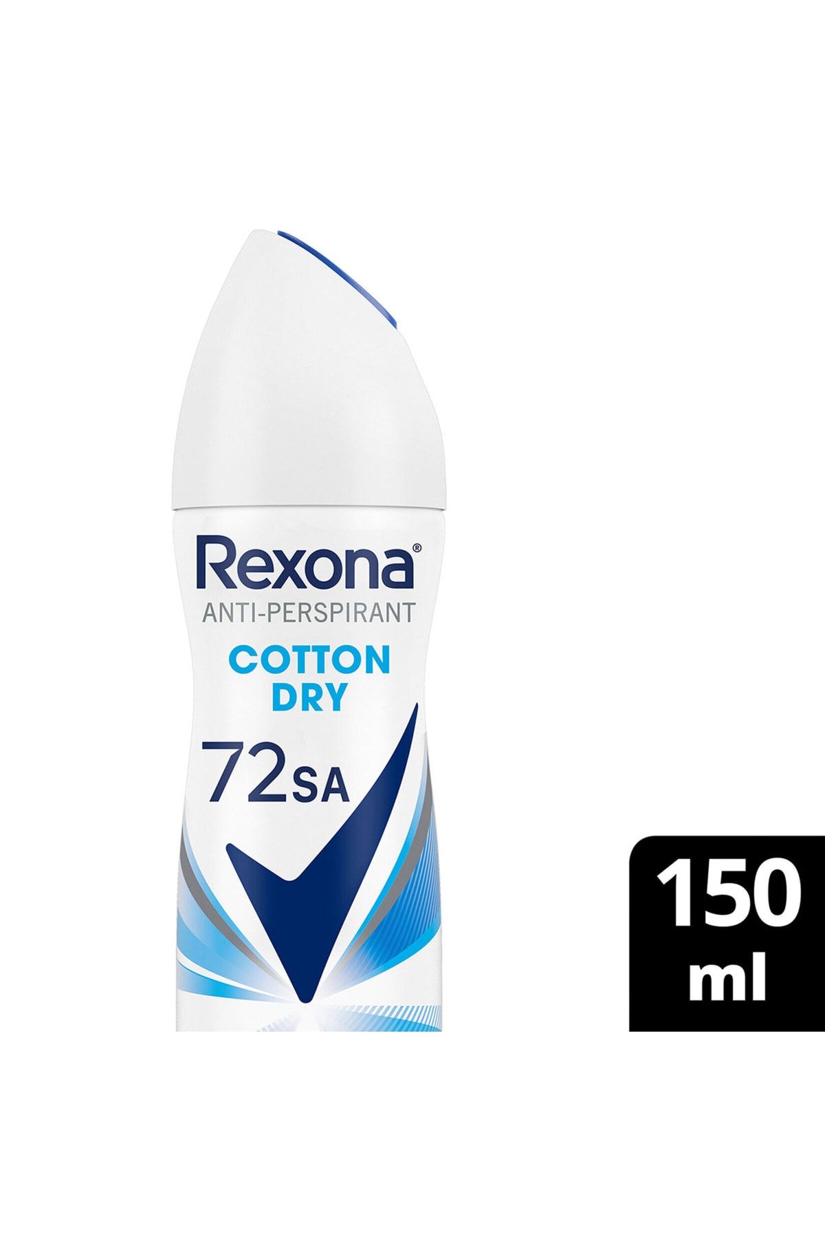 اسپری زنانه دئودورانت Cotton Dry پنبه خشک 72 ساعته  150 میل رکسونا Rexona
