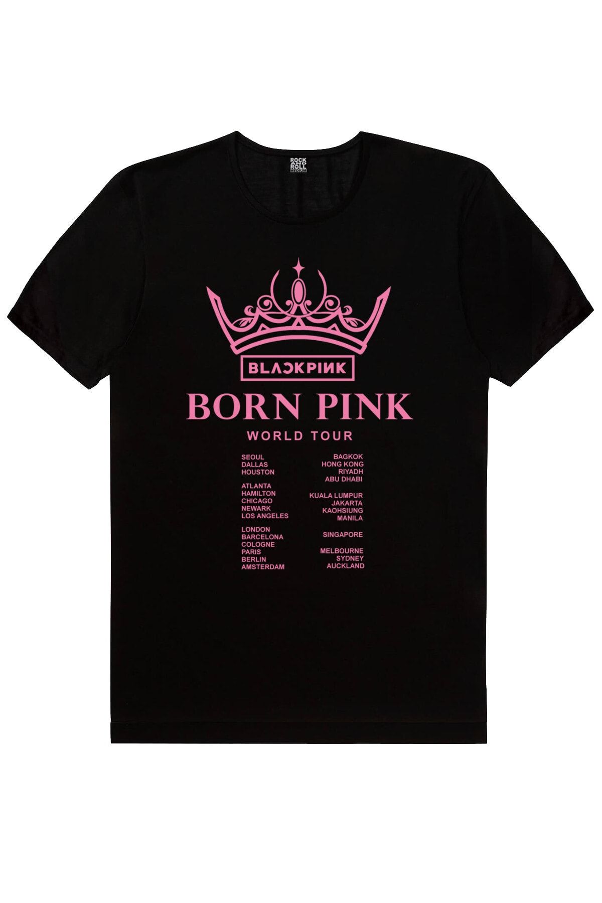 ROCKANDROLL-Blackpink Tour, Blackpink Pac, Pink Born Blackpink Girls T-Shirt 3-Piece Eco Pack 3