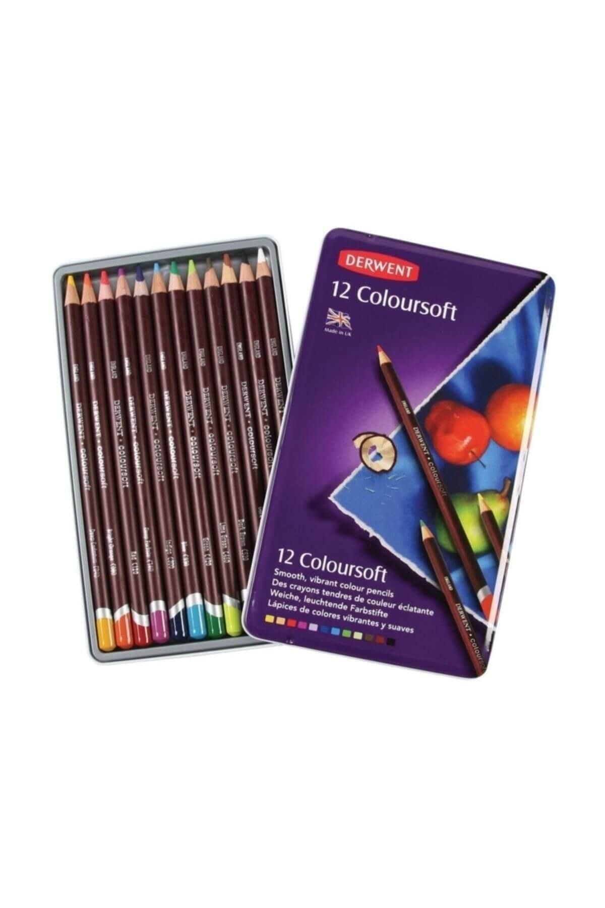 Derwent 12'li Teneke Kutu Coloursoft 0701026