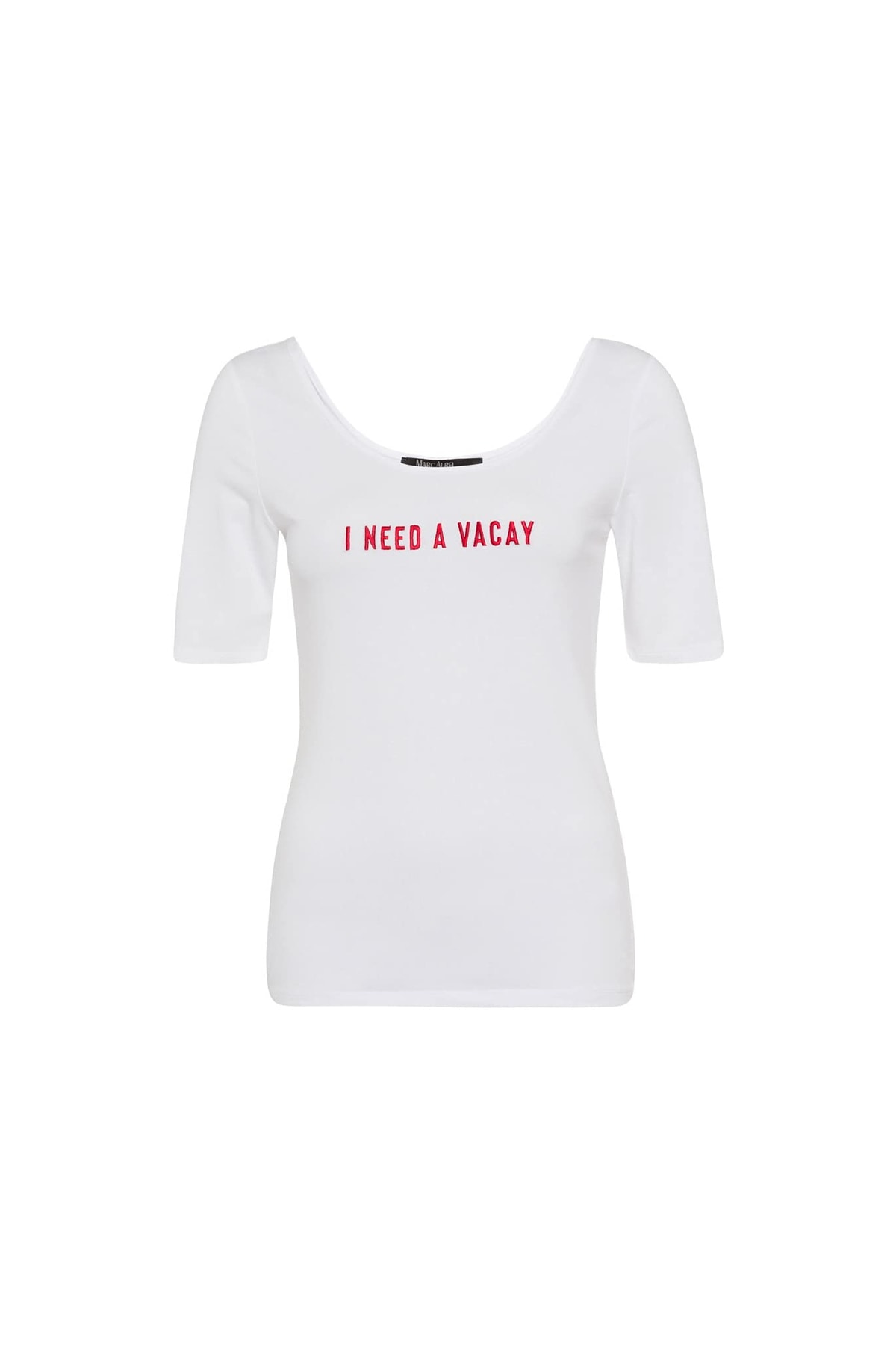 Marc Aurel T-Shirt Weiß Regular Fit Fast ausverkauft