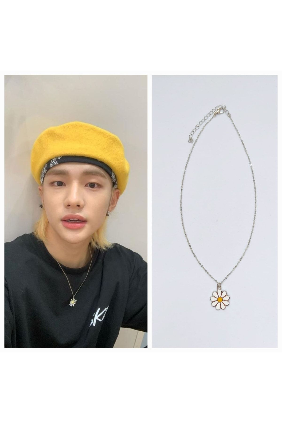 Hyunjin shop daisy necklace