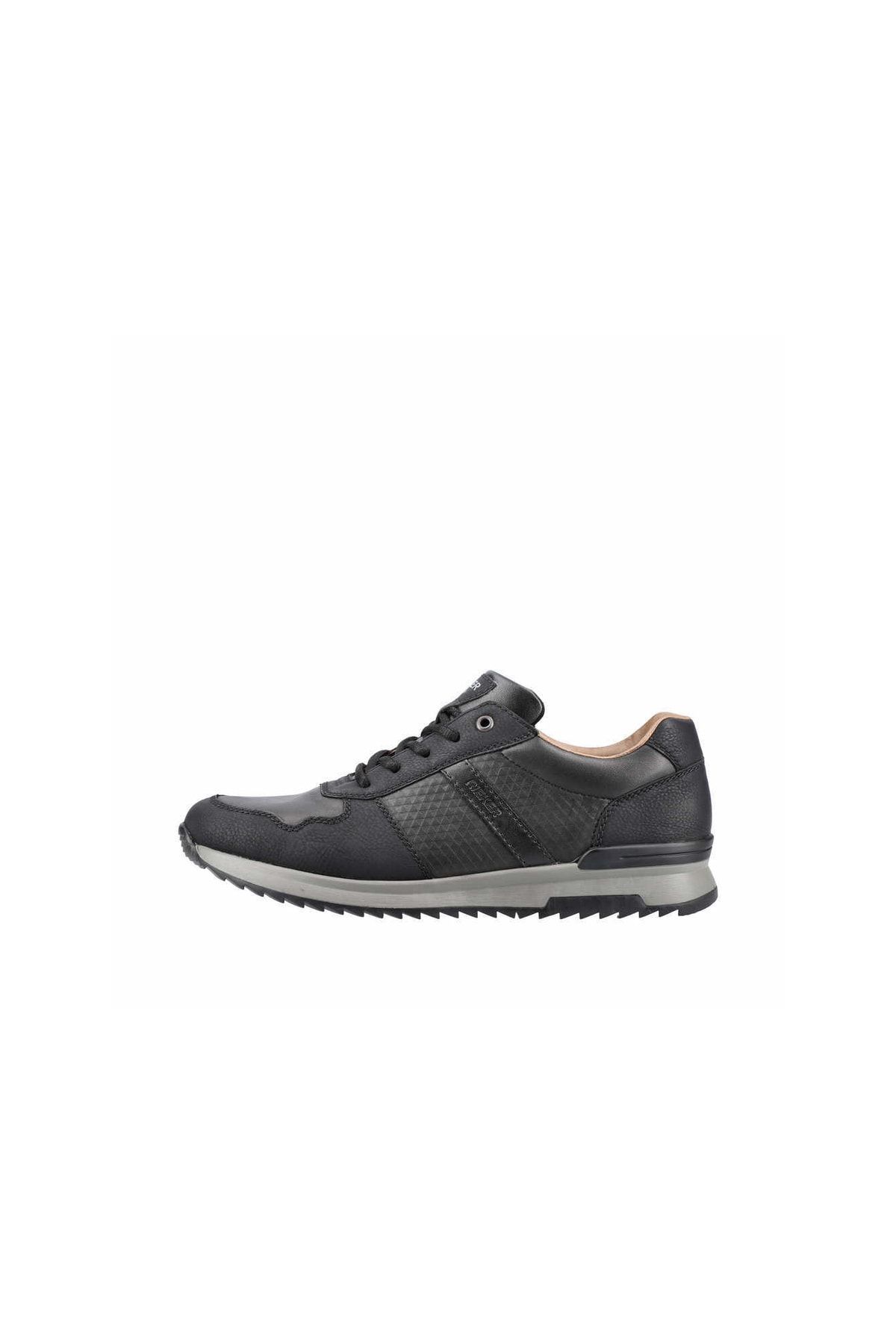 Rieker Sneaker Schwarz Flacher Absatz