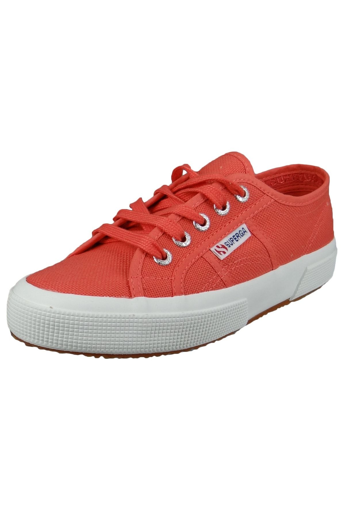 Superga Ballerina Rot Flacher Absatz Fast ausverkauft