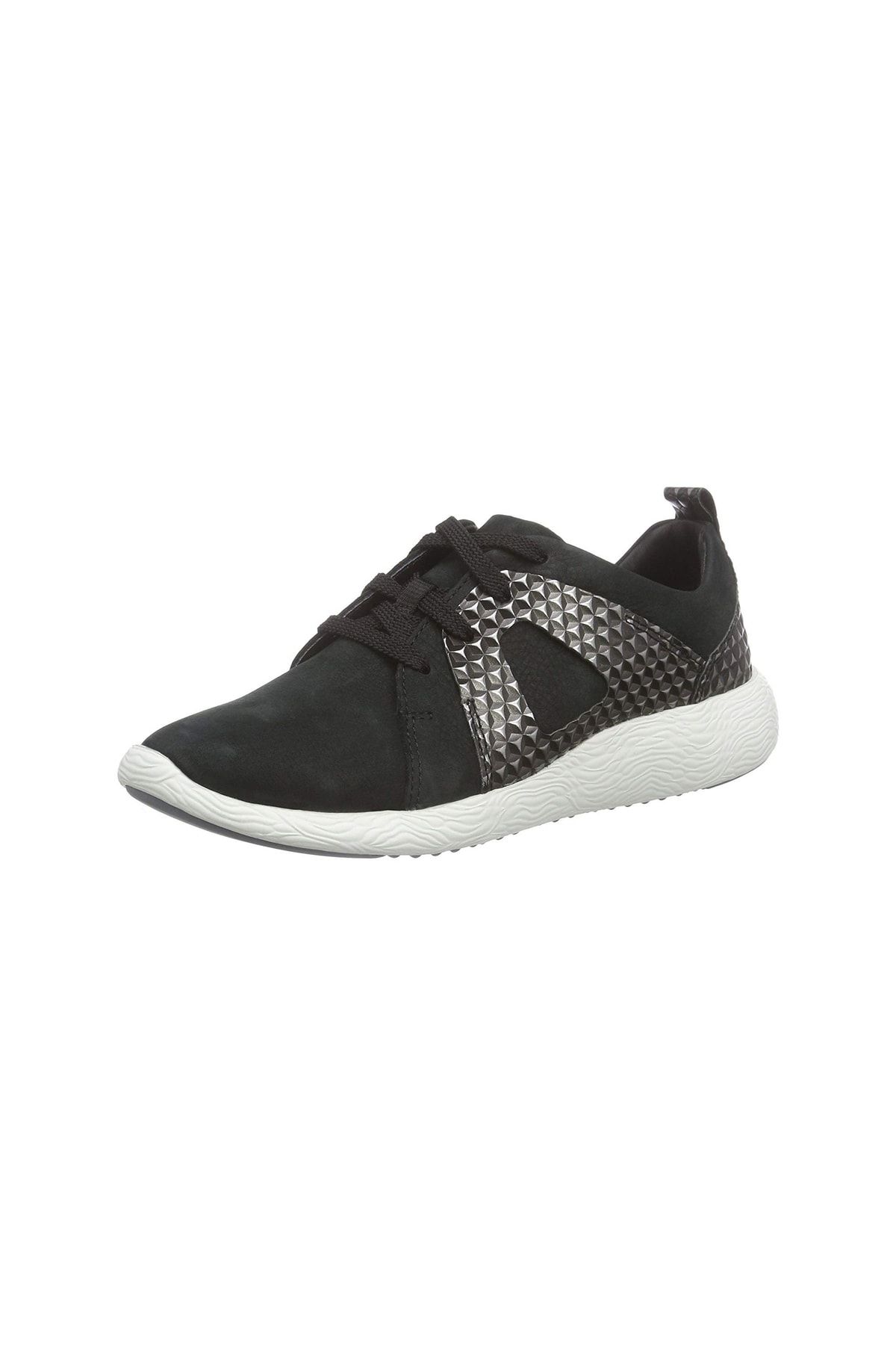 CLARKS Sneaker Schwarz Flacher Absatz Fast ausverkauft