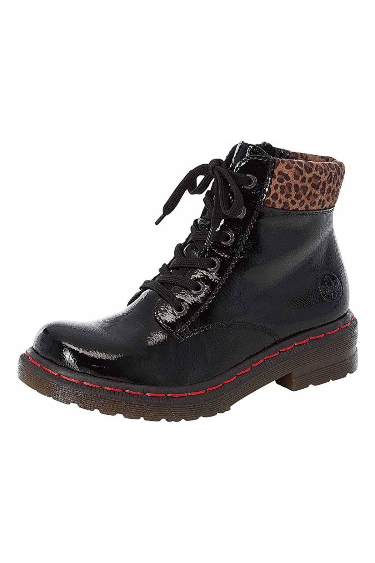 Rieker Stiefelette Schwarz Flacher Absatz Fast ausverkauft