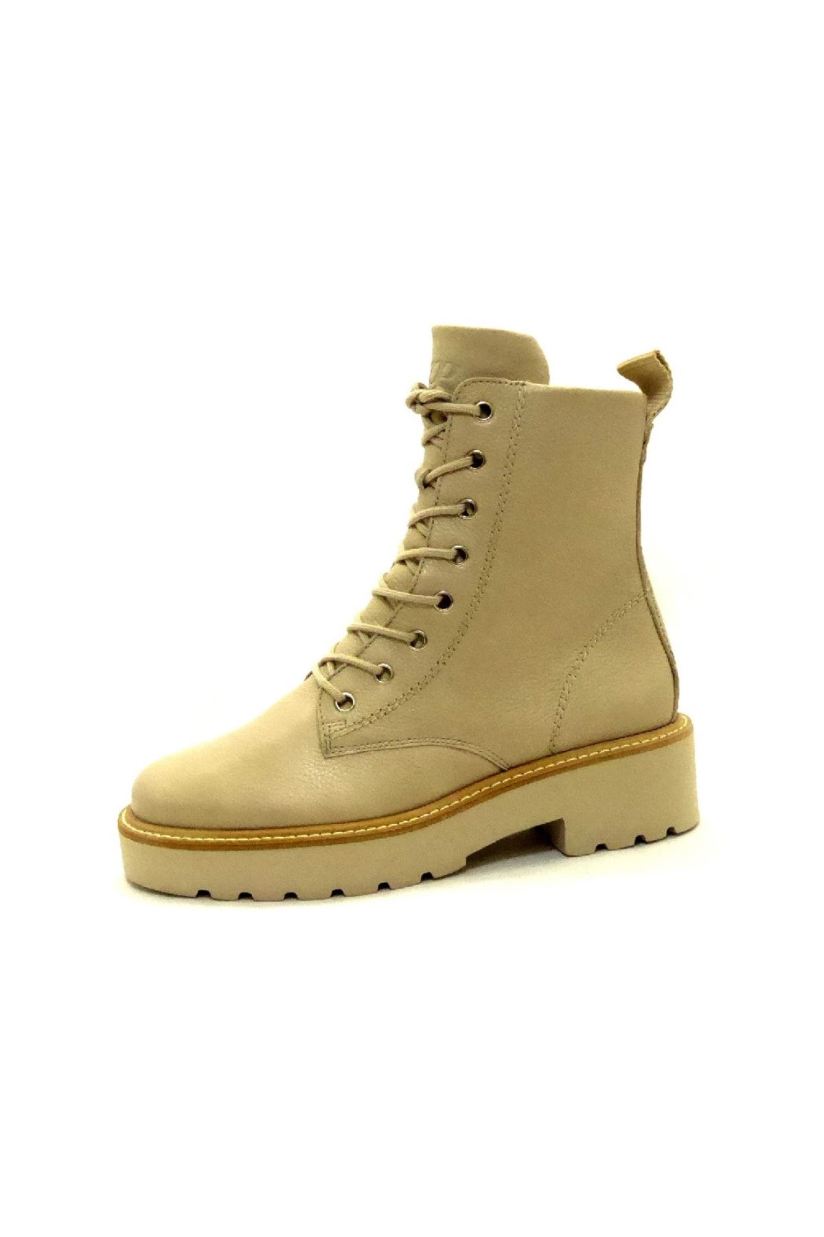 Paul Green Stiefelette Beige Flacher Absatz Fast ausverkauft