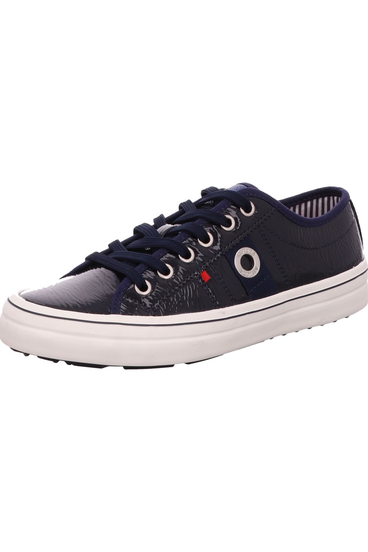 s.Oliver Sneaker Dunkelblau Flacher Absatz Fast ausverkauft
