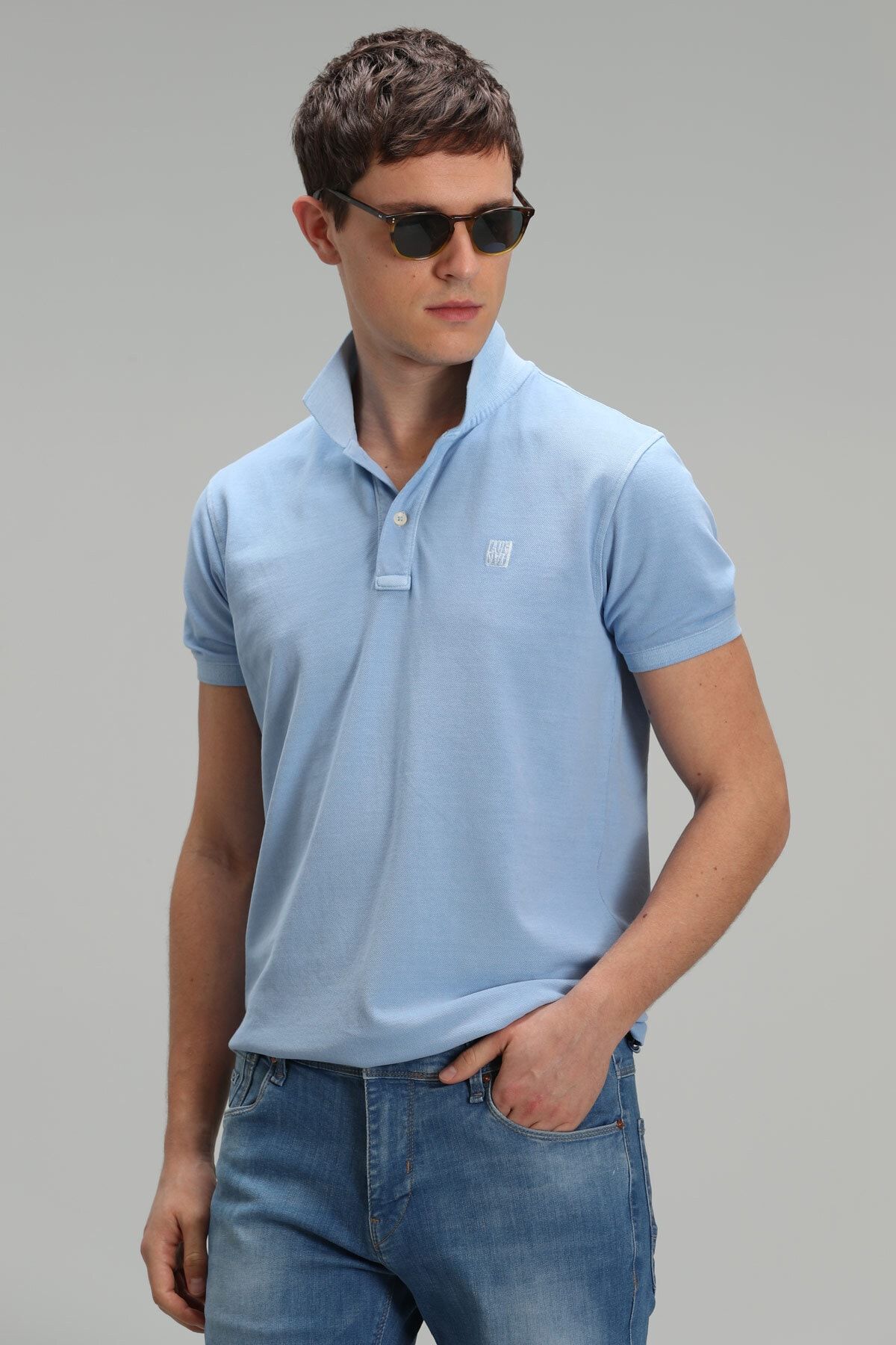 Denim polo t shirt store