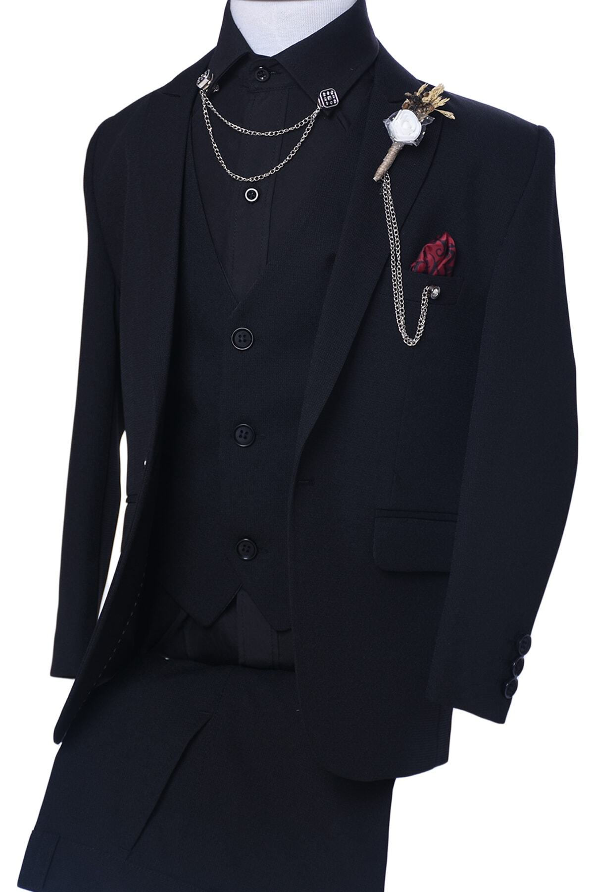 چجوک کت و شلوار بچه گانه طرح الیت مشکی