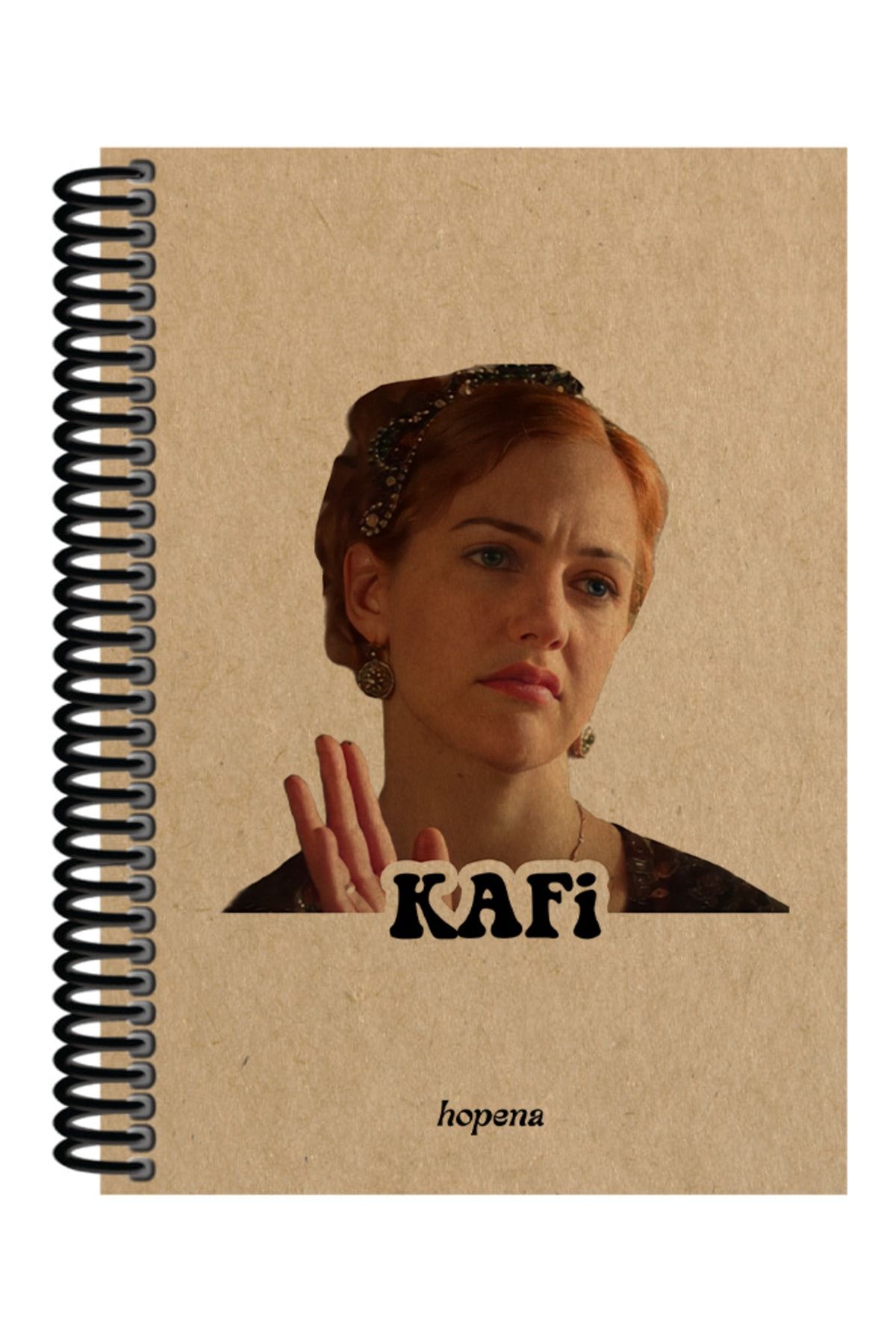 HOPENA-Spiral A5 Notebook Hürrem Kafi 1