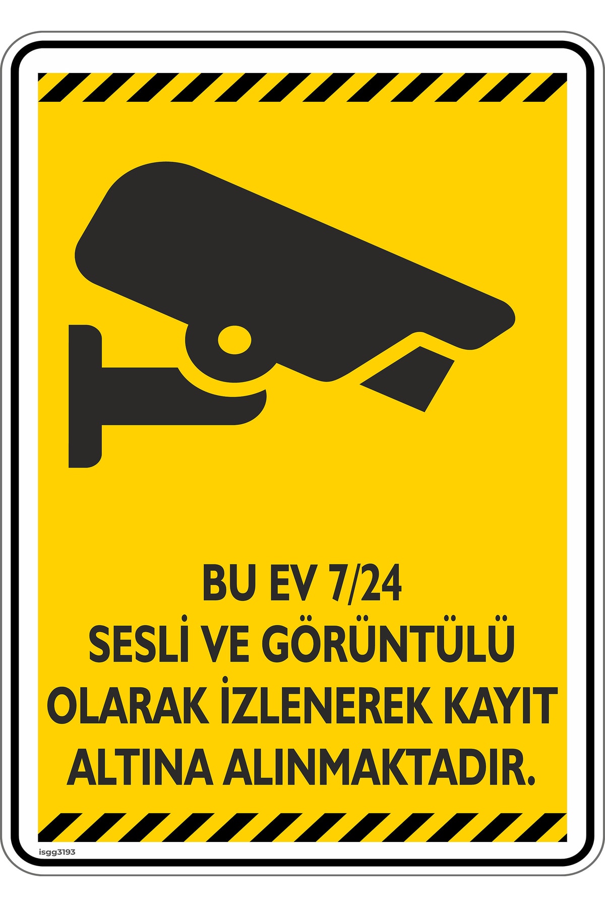 25x35cm/Label/This House Is Recorded 24/7 With Sound And Sound/v3-2