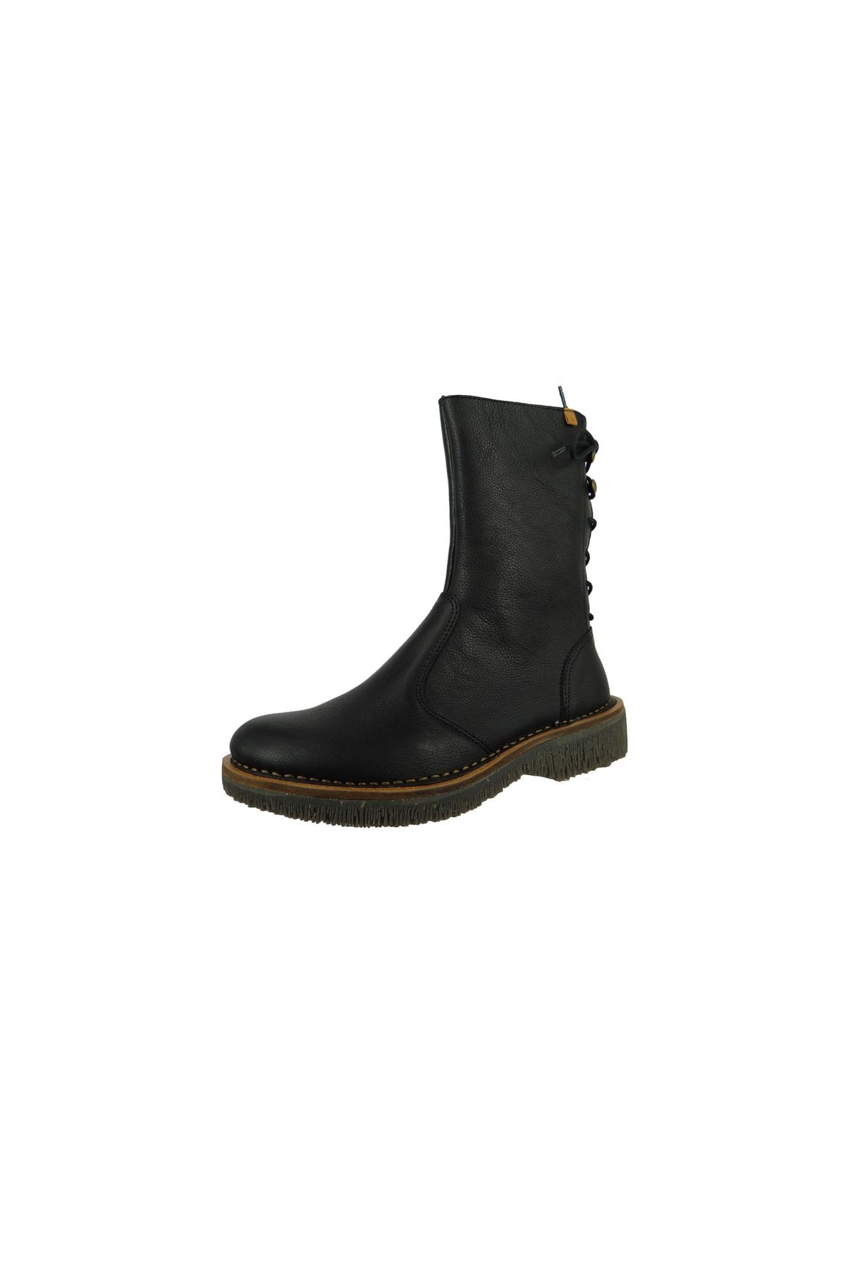 El Naturalista Stiefelette Schwarz Flacher Absatz Fast ausverkauft