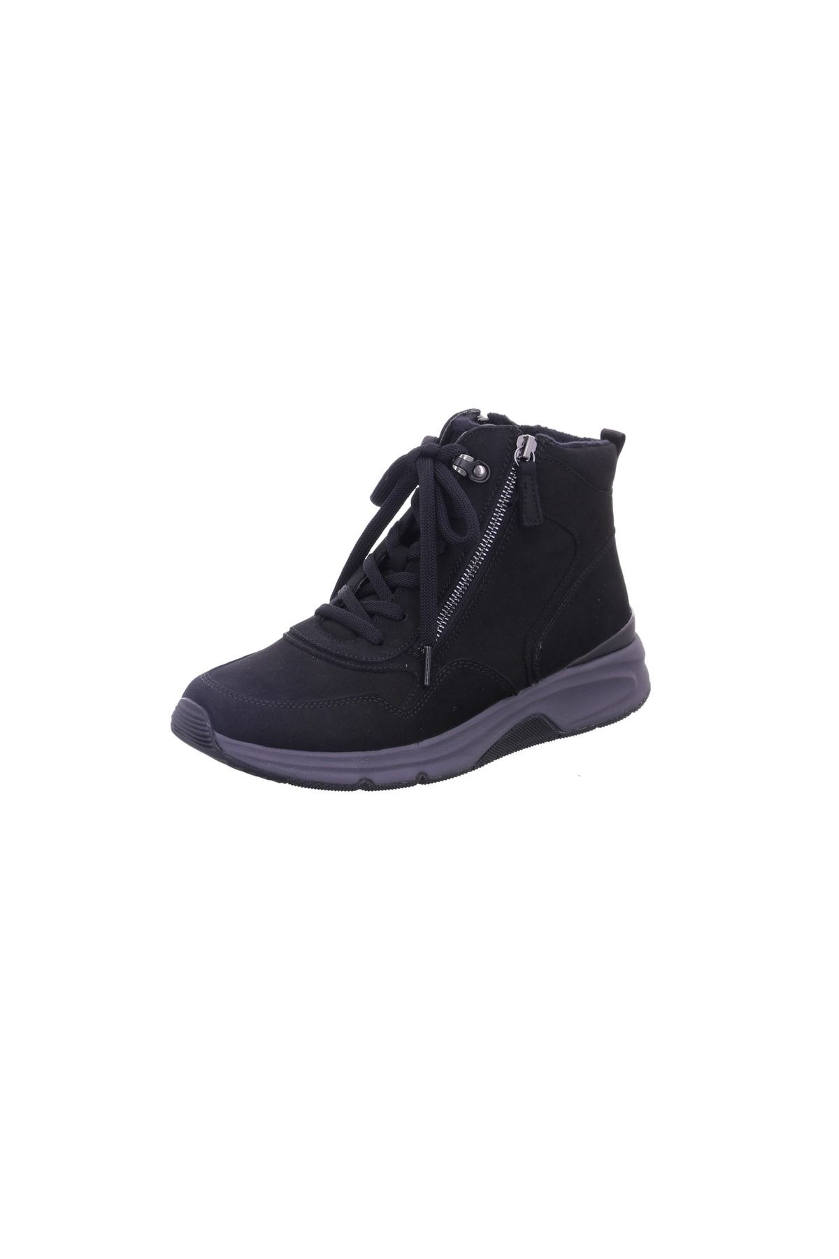 GABOR Stiefelette Schwarz Flacher Absatz