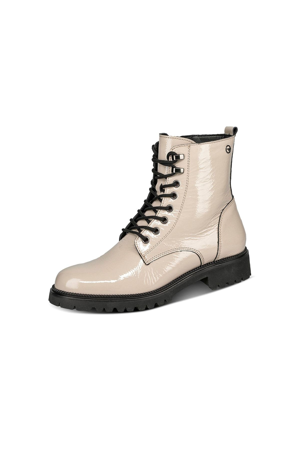 Tamaris Stiefelette Beige Flacher Absatz Fast ausverkauft