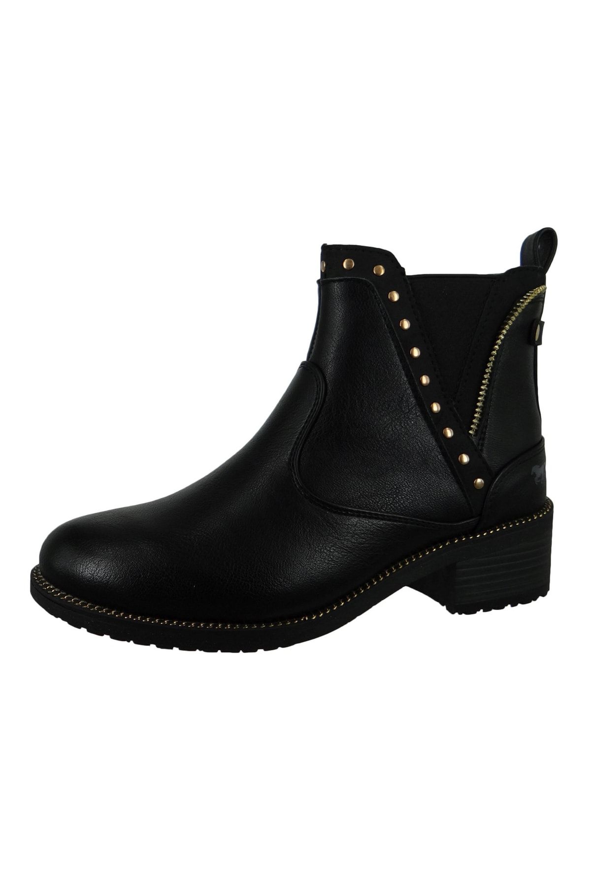 Mustang Stiefelette Schwarz Flacher Absatz Fast ausverkauft