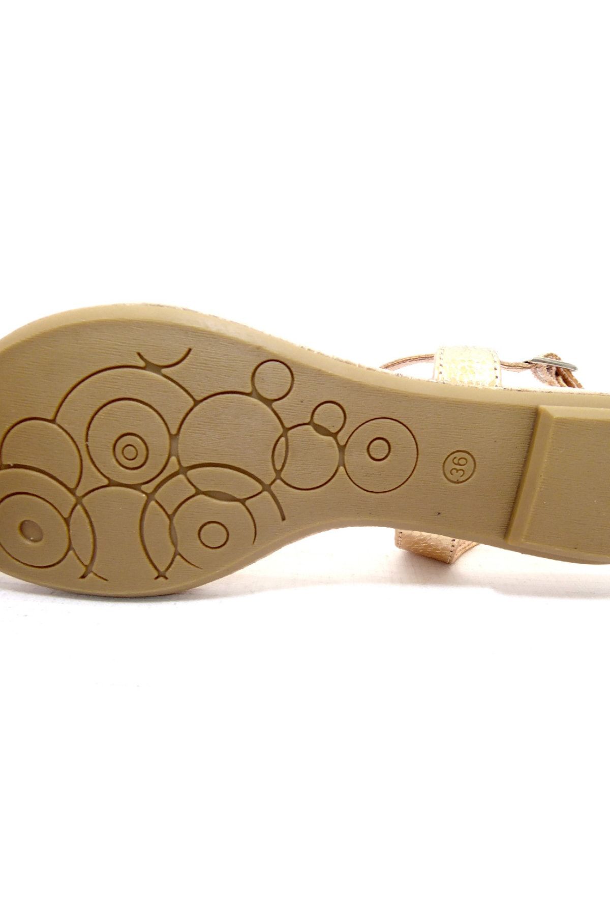Marco Tozzi Sandalette Gold Flacher Absatz