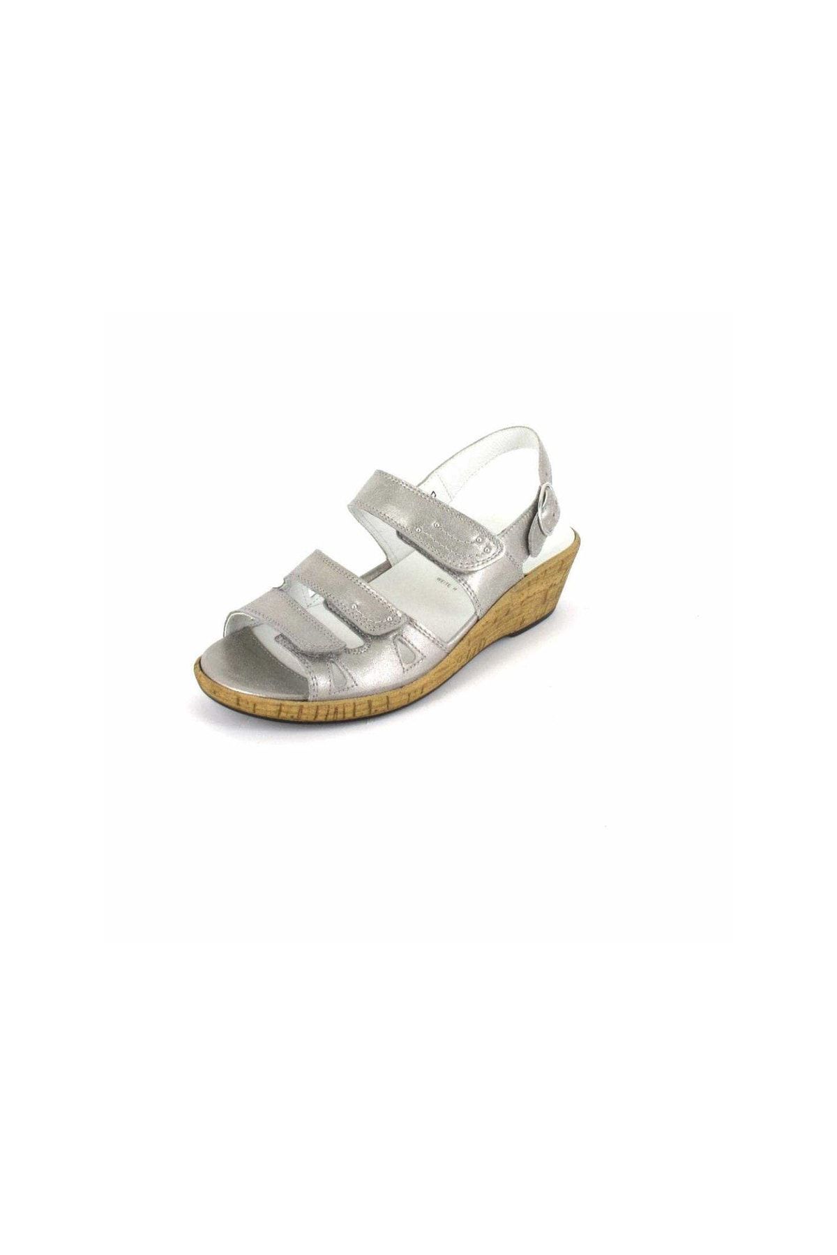 Waldläufer Sandalette Grau Flacher Absatz Fast ausverkauft