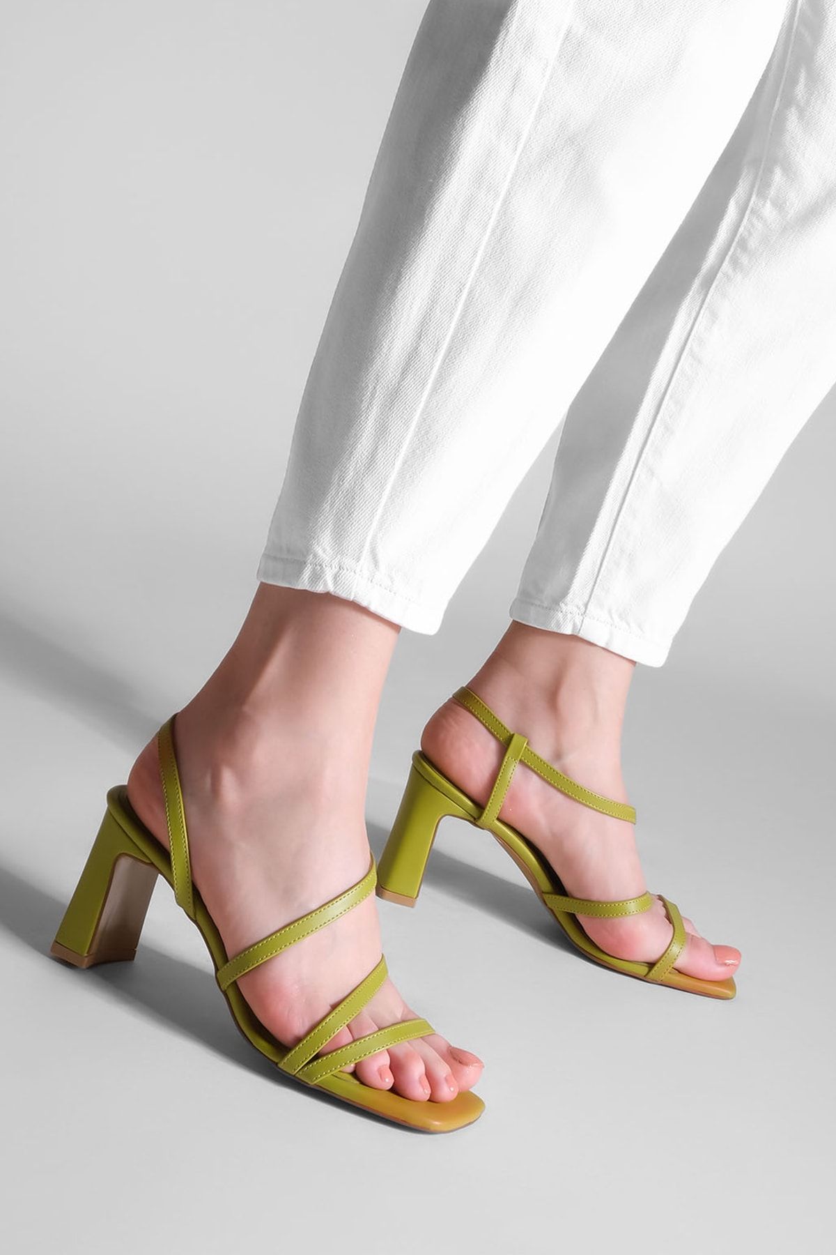 Marjin High Heels Green Stiletto Heels