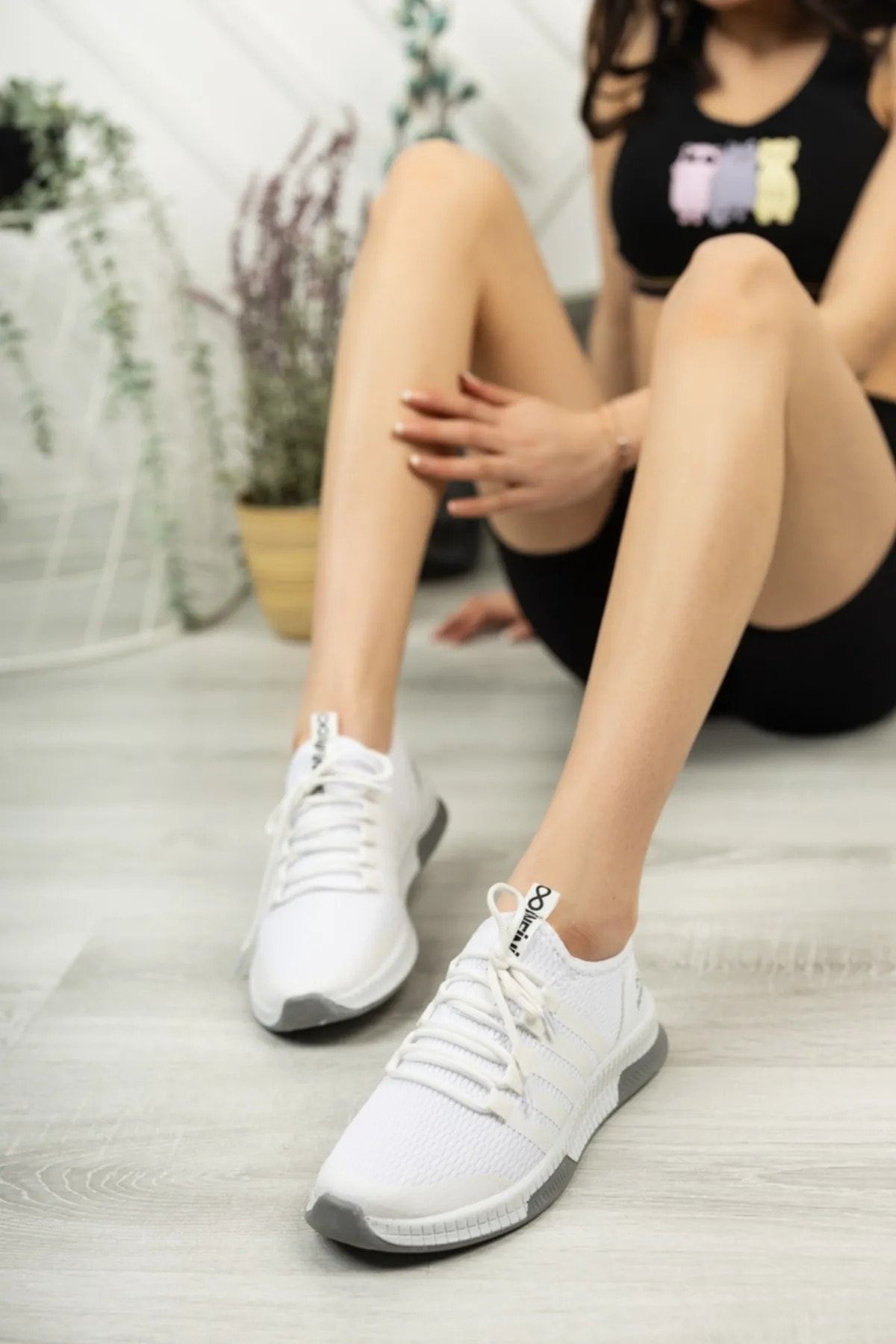 mackrock sports White Unisex Daily Lace up Mesh Breathable Sweat