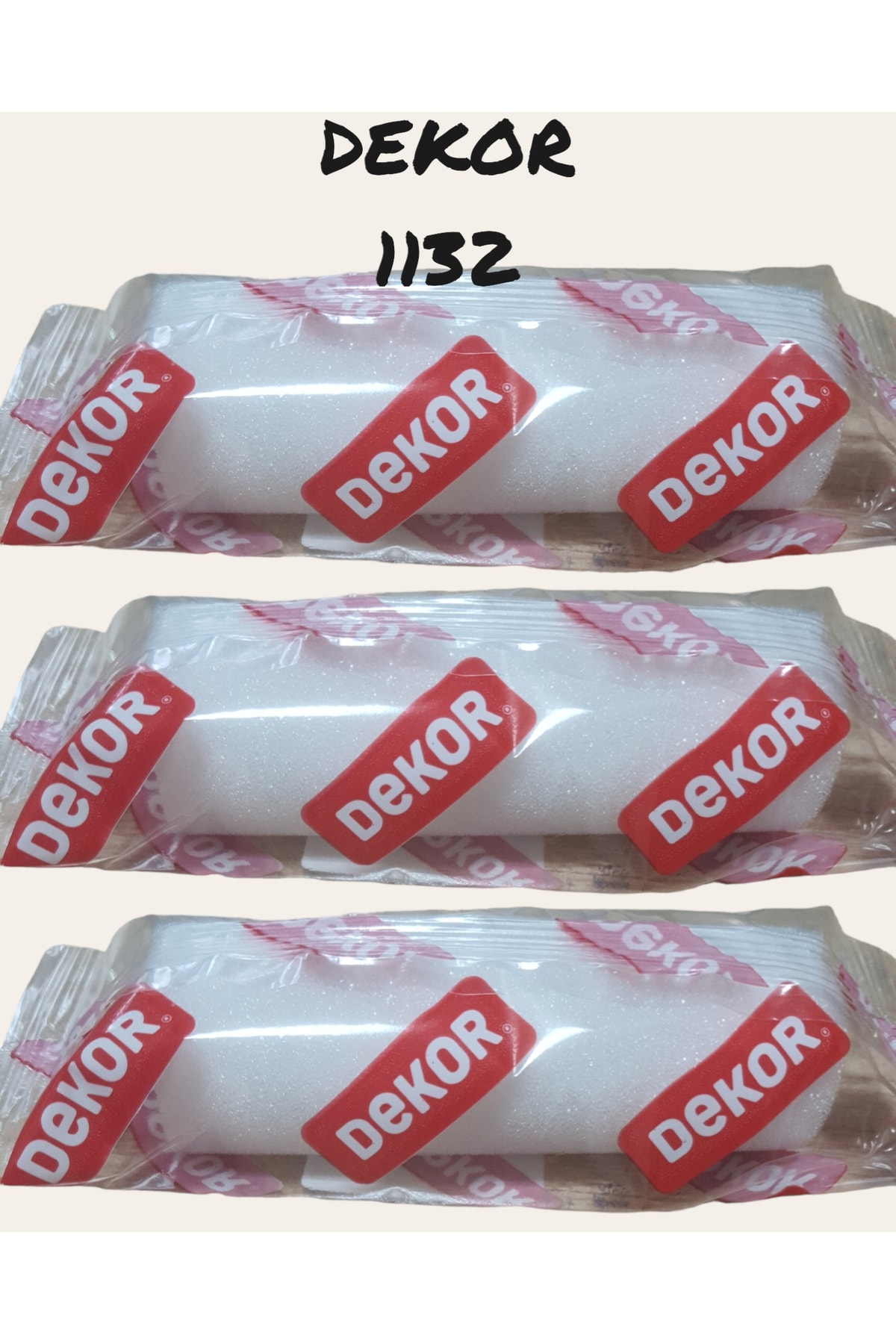 Dekor Sünger Parmak Rulo Yedek 10 Cm Kod 1132 ( 3 Adet ) Fiyatı