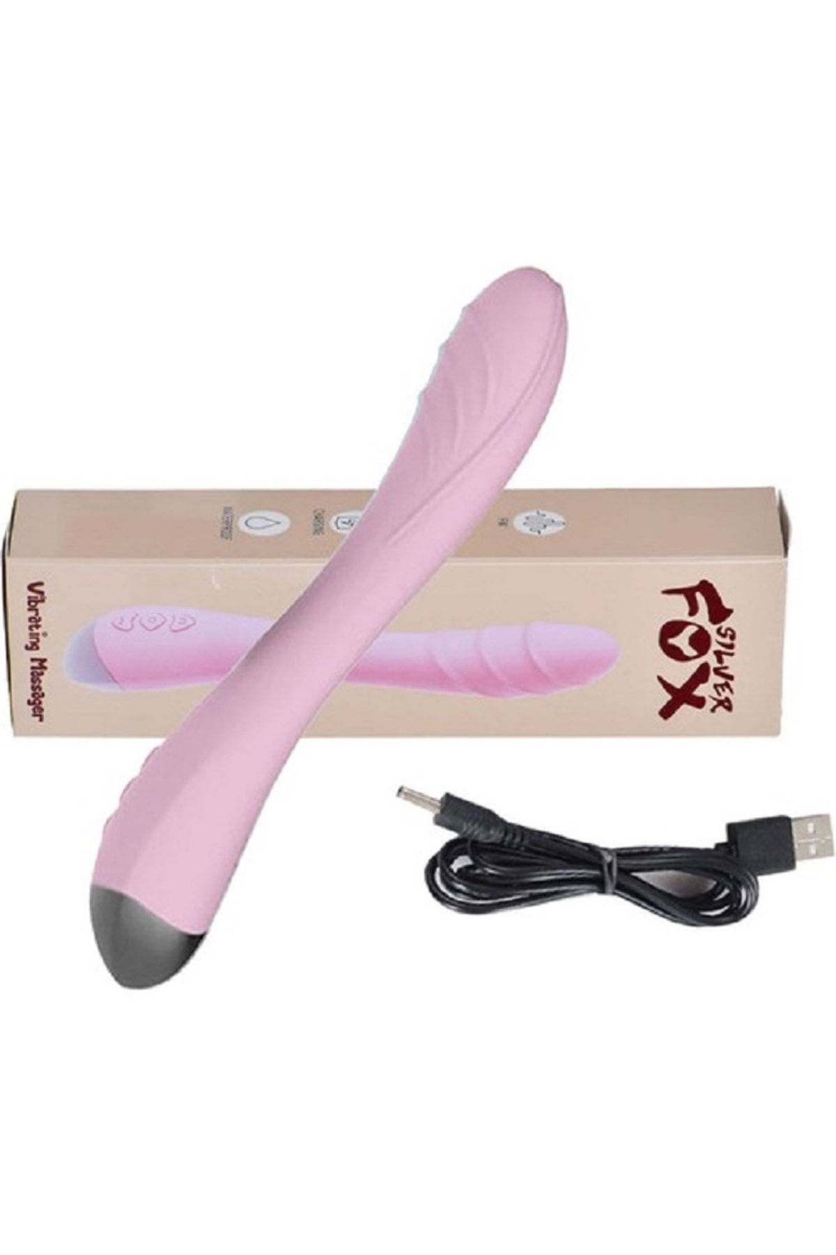 10 Hız Titreşim Şarjlı Silikon Doku Su Geçirmez Klitoris G Noktası Uyarıcılı Vibratör Dildo