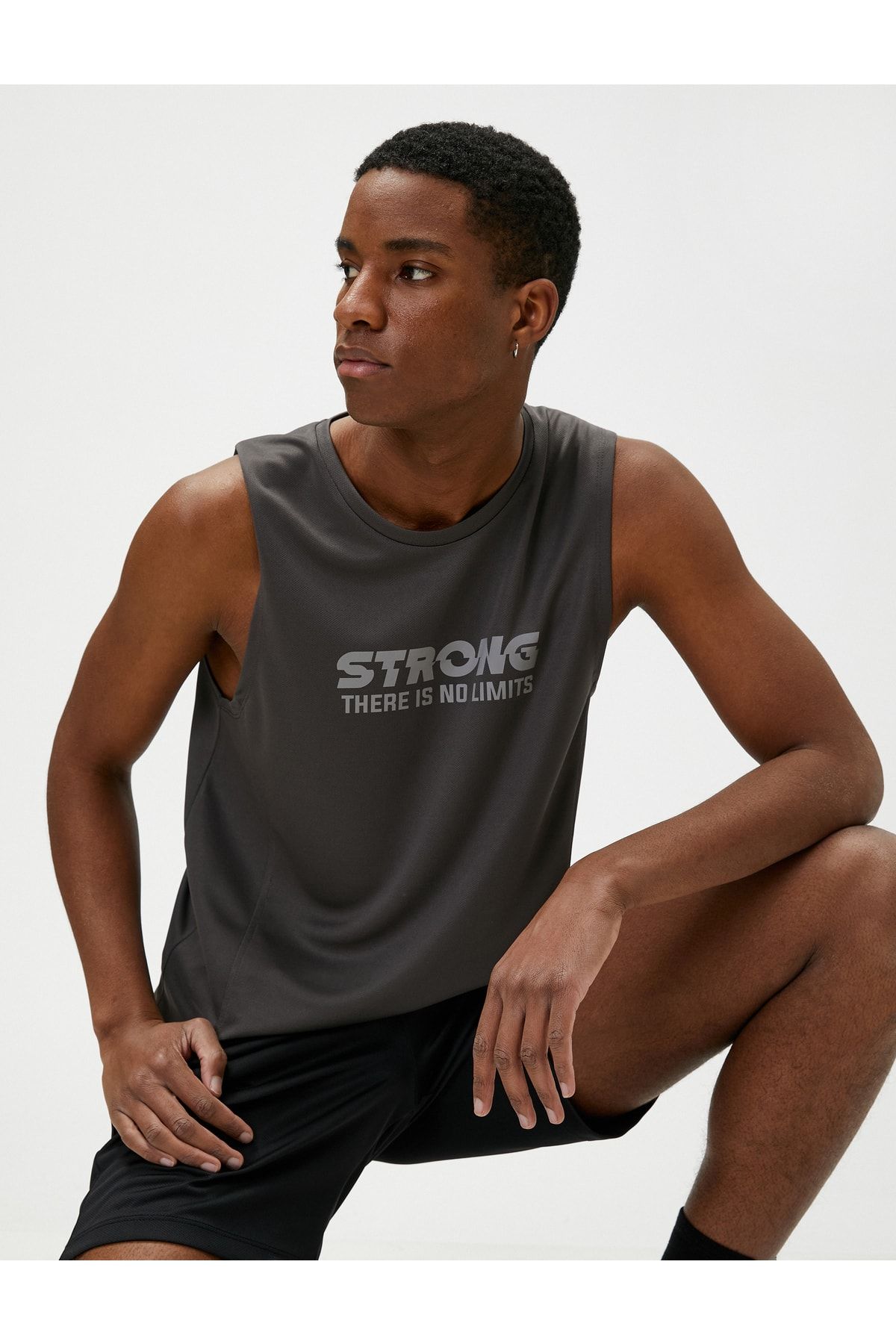 Fitness slogan tank discount tops