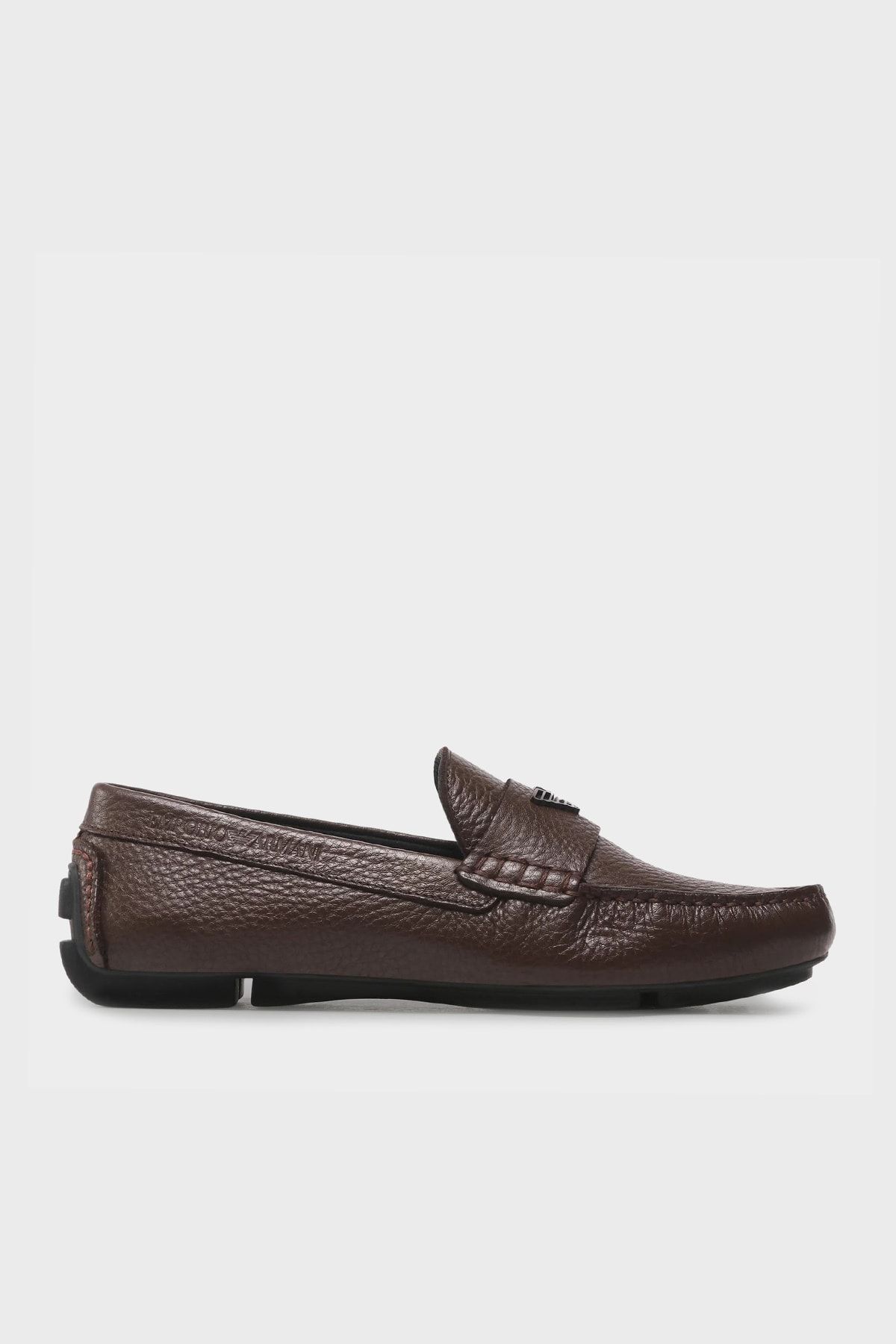 Emporio Armani Genuine Leather Moccasin Shoes Men s Shoes X4b124