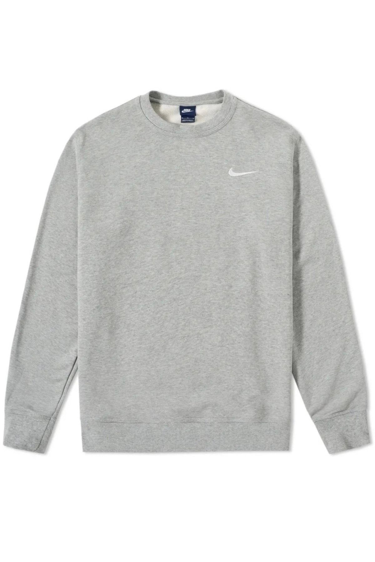 Nike club crew top sweatshirt grey