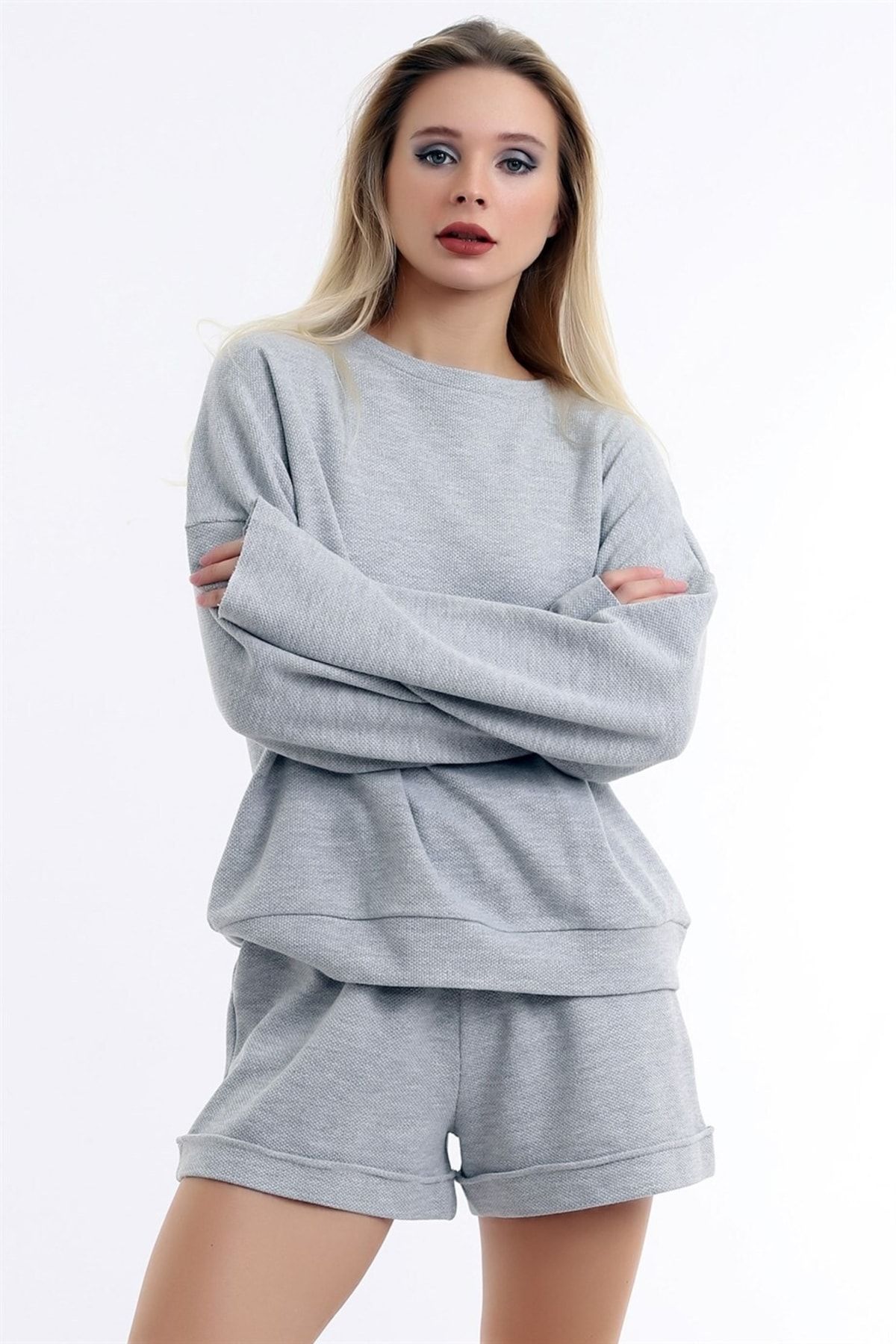 Dreamlike Round Neck Oversize Long Sleeve Sweat Pocket Comfortable