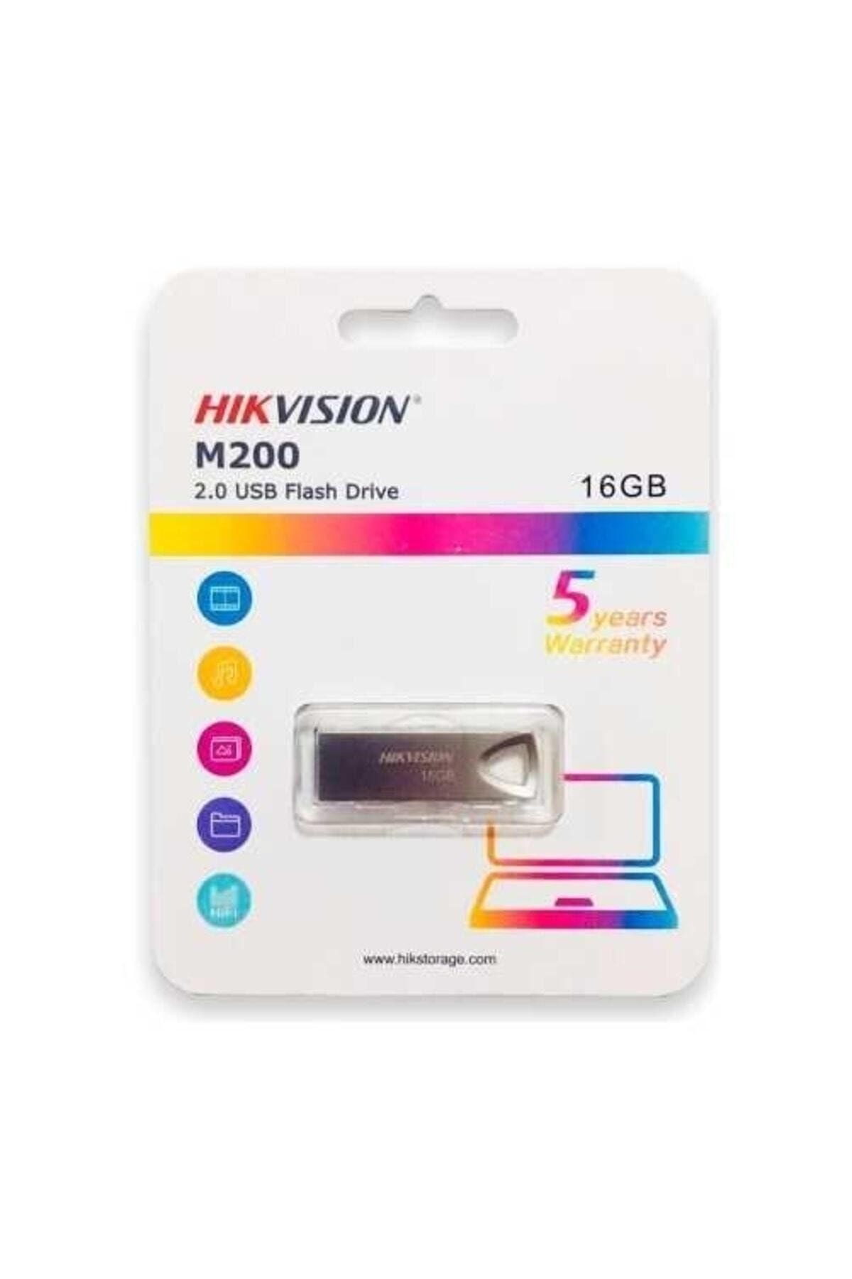 HIKVASION-Hikvision M200 2.0 Flash Memory 16Gb USB Memory 1
