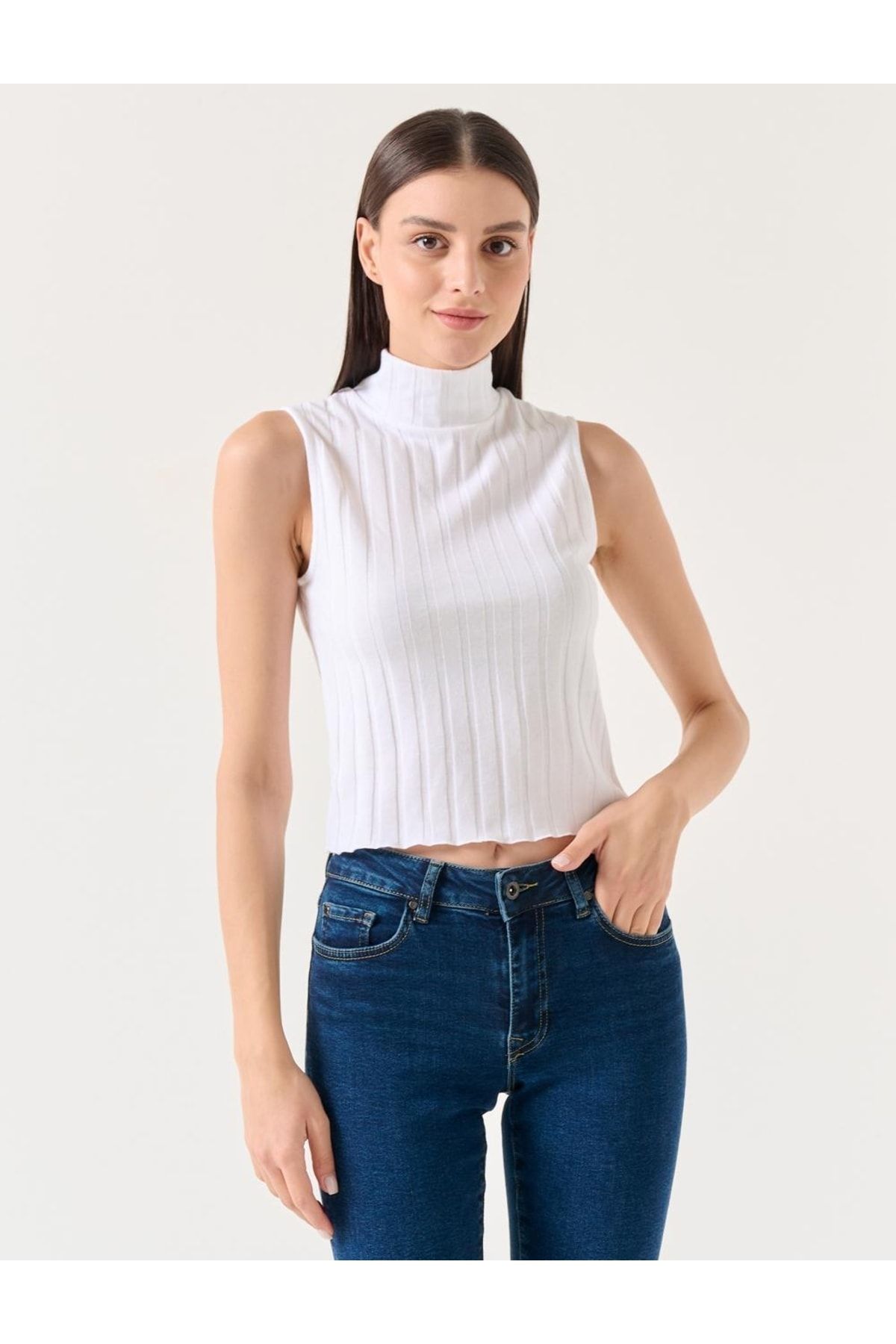 Jimmy Key Bluse Weiß Slim Fit