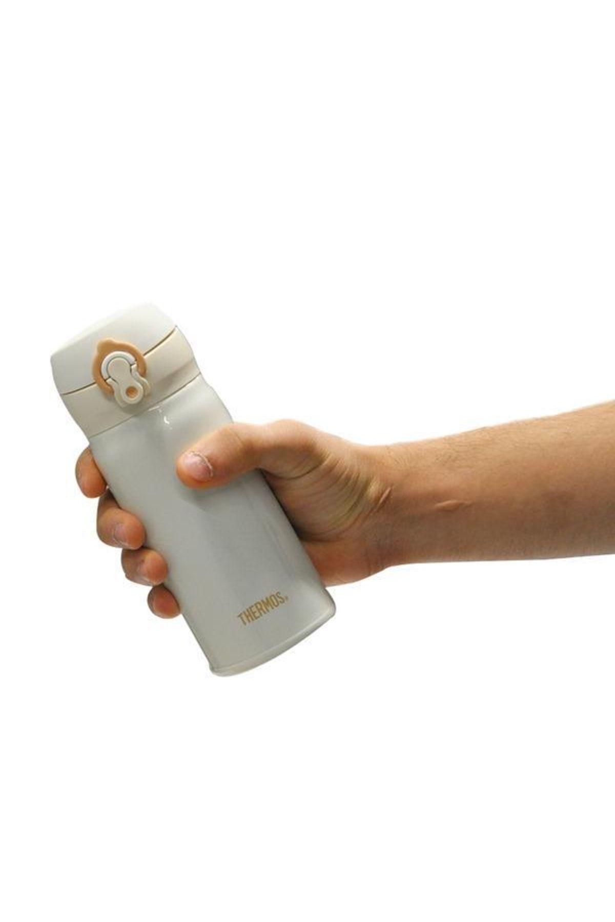 Thermos Water Bottle Vacuum Insulated Mobile Mug [one-touch Open Type] 350ml Creamy Gold JNL-353 CRG