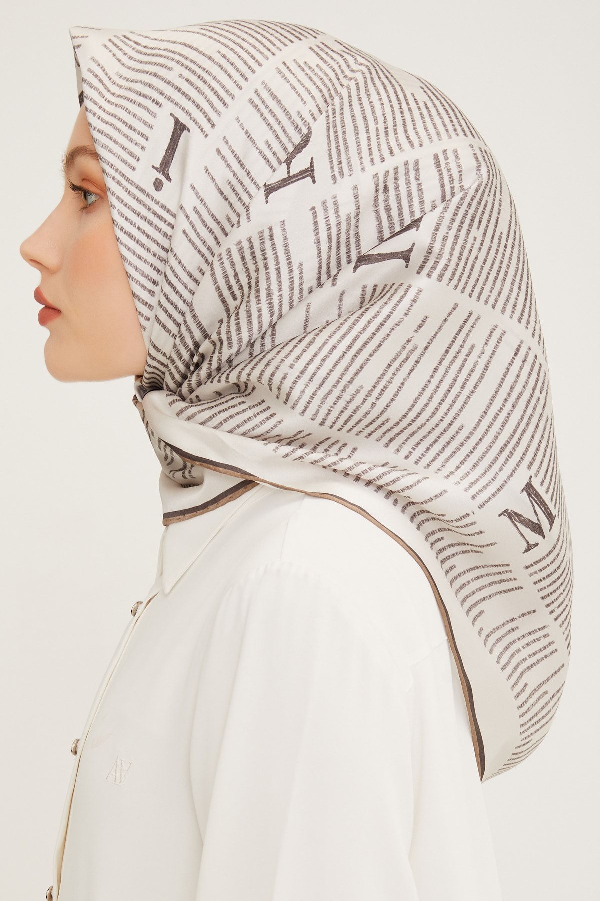 Armine Silk Scarf 8942d twill Trendyol