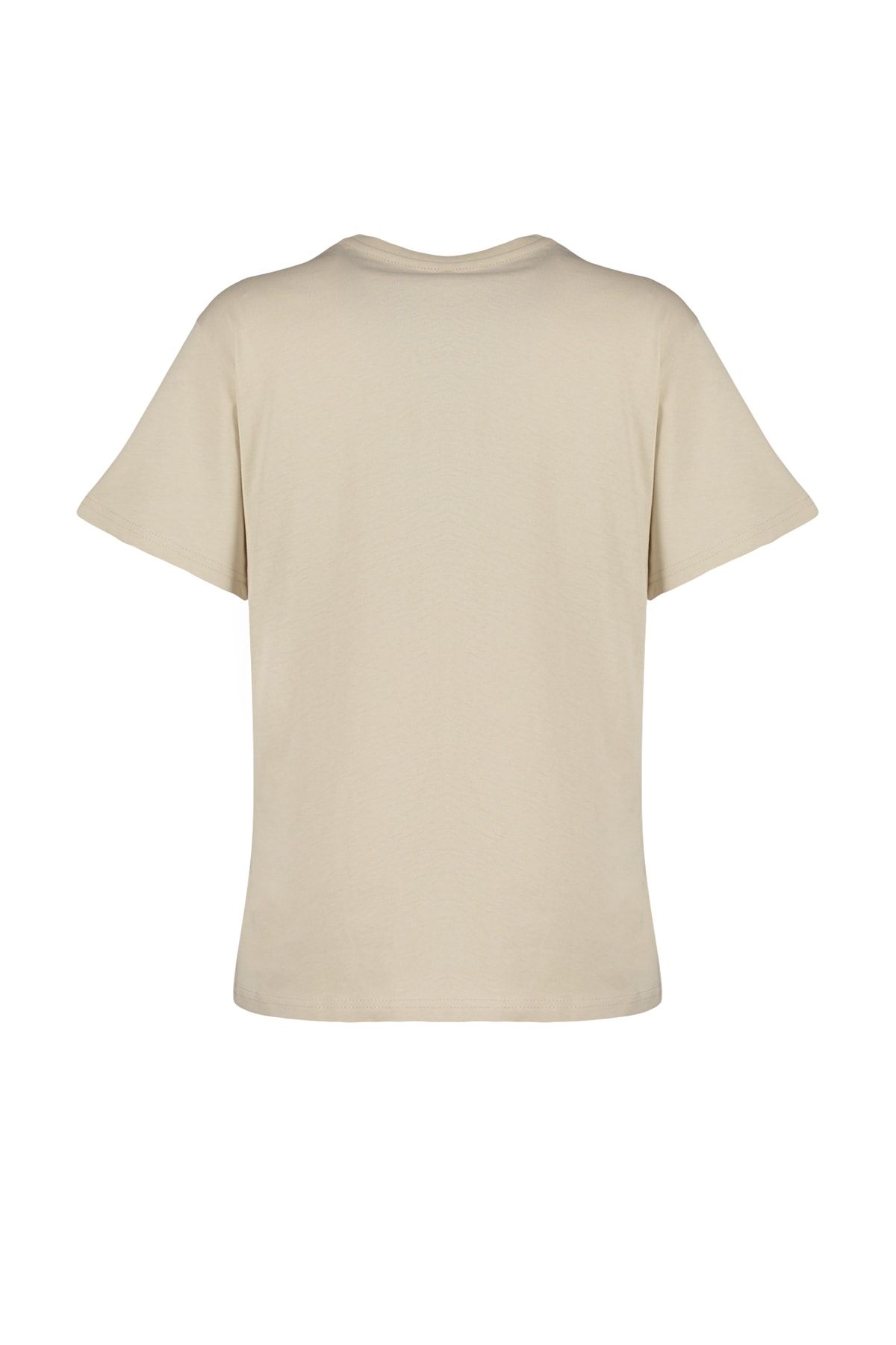 Trendyol Collection-Tricou tricotat 100% bumbac, 100% bumbac, supradimensionat/de potrivire lată, tricot cu decolteu, TWOSS23TS00282 14