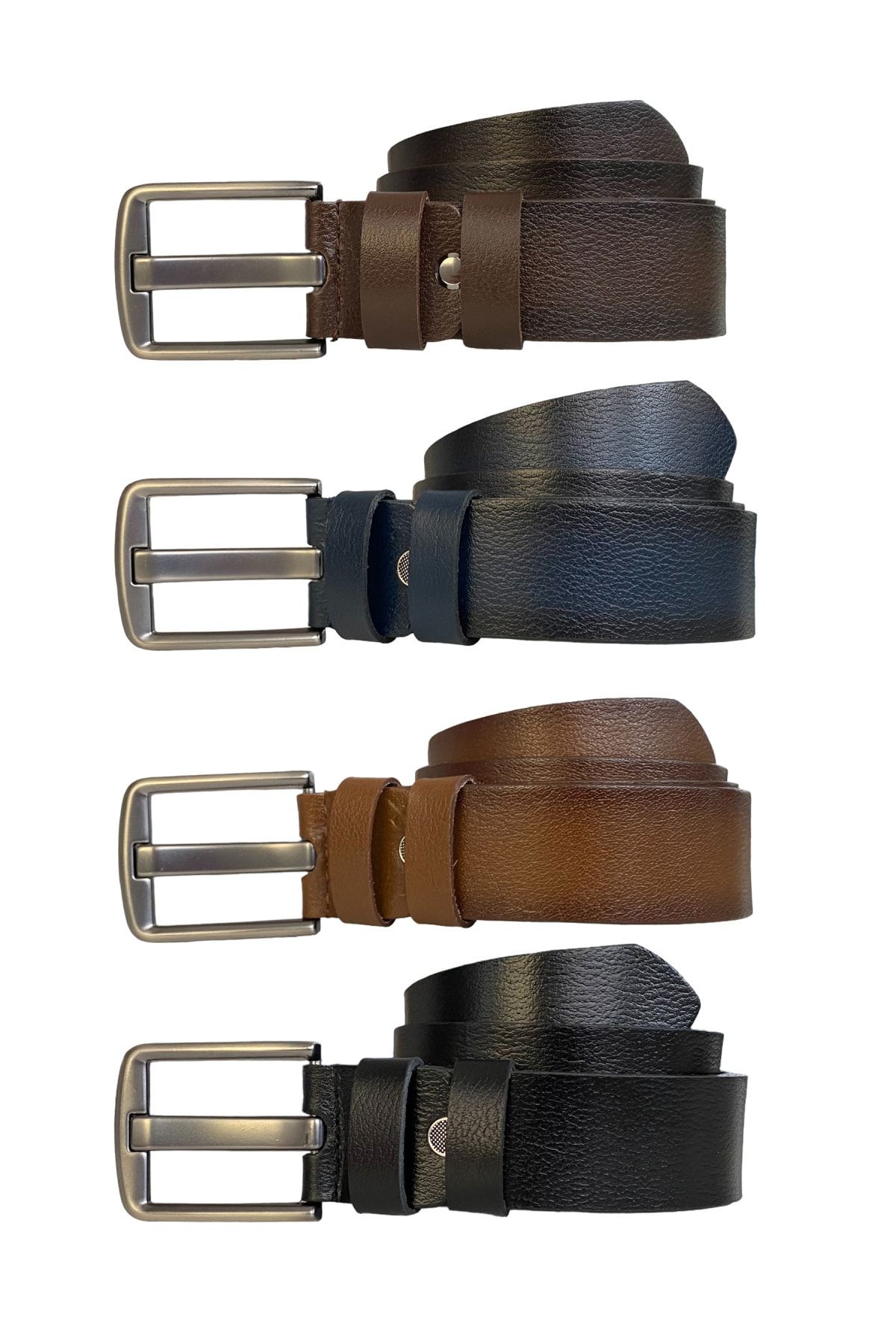 GoDeri-100% piele autentică, limbă largă afumată legendară; Set 4 Centuri 4 Cm=4cm-afumat-set-limba-lată 4