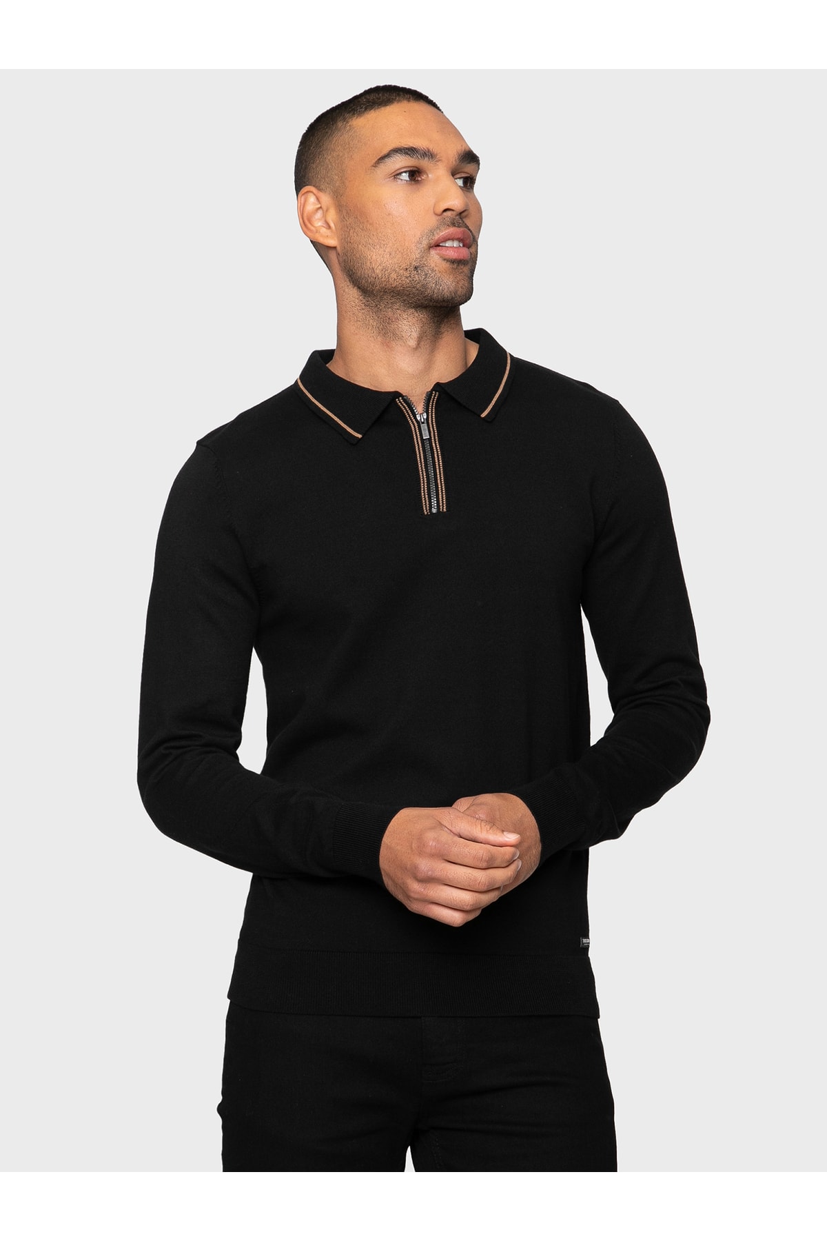 Threadbare Hemd Schwarz Slim Fit Fast ausverkauft