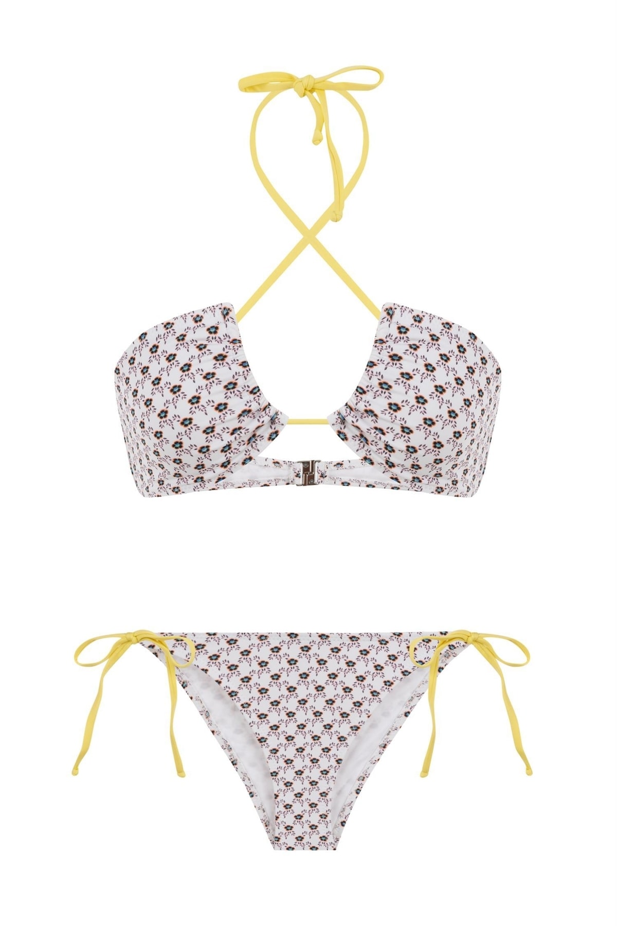 AQUELLA Halter Yaka Desenli Bikini Takım