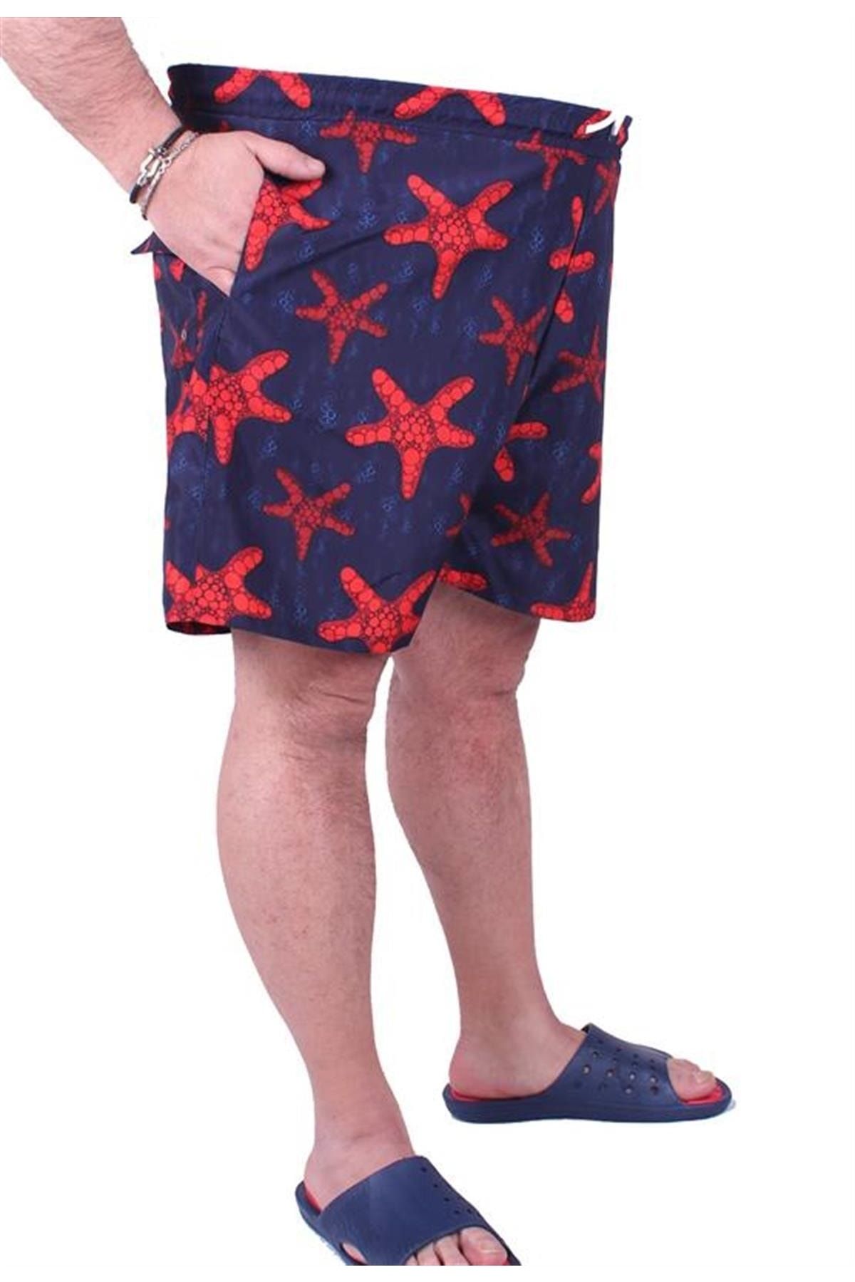 Starbattal Pantaloni Scurți De Mare, Impermeabili, Mărimi Mari, Spumă De Mare Bleumarin Masculin - 3XL