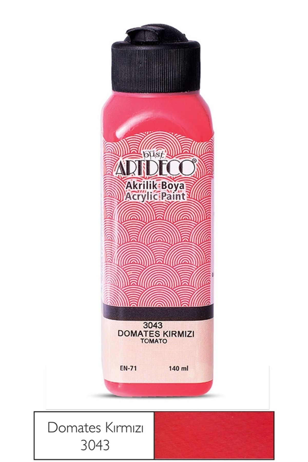 Artdeco 140ml Domates Kırmızı Akrilik Boya 3043