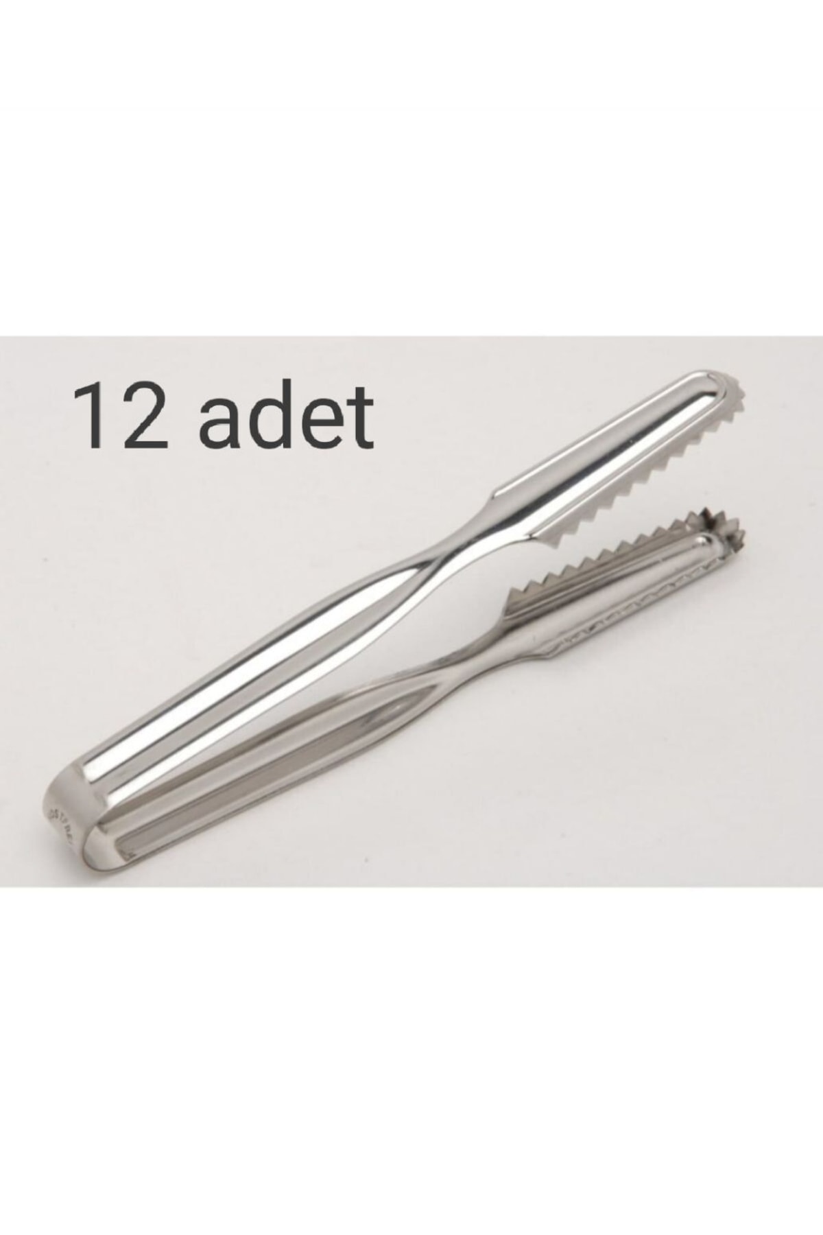Stainless Steel Ice Tong 12 Pcs (16 Cm)