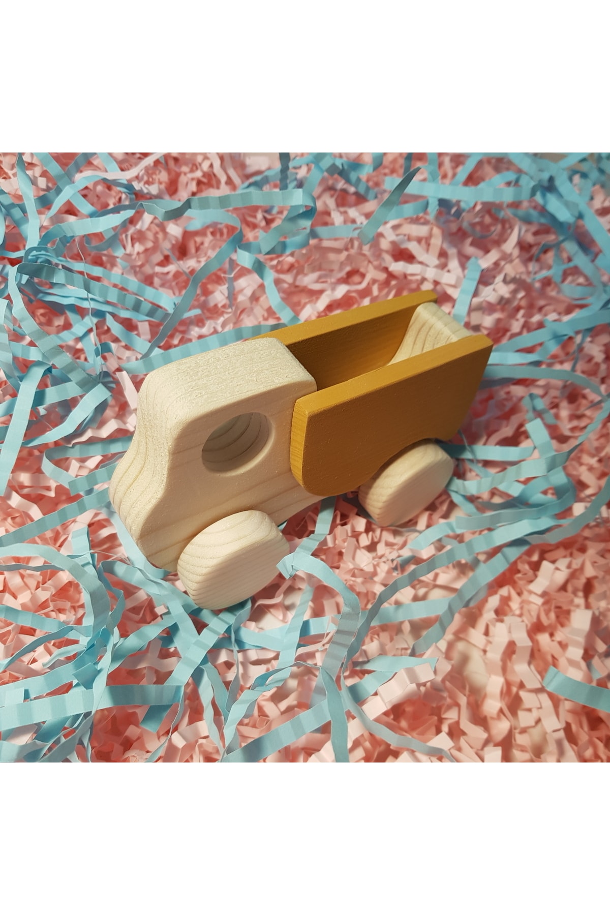 websunday El Yapımı Ahşap Oyuncak Tekerlekli Kamyon Çevre Dostu, Eğitici,doğal Ahşap, Montessori,+3 Yaş fotoğrafı 3 (önizleme)