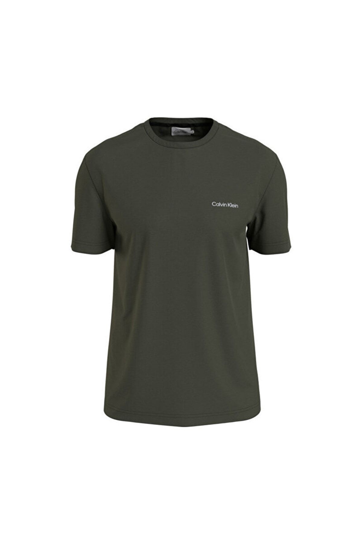 Calvin Klein T Shirt Green Crew neck Trendyol