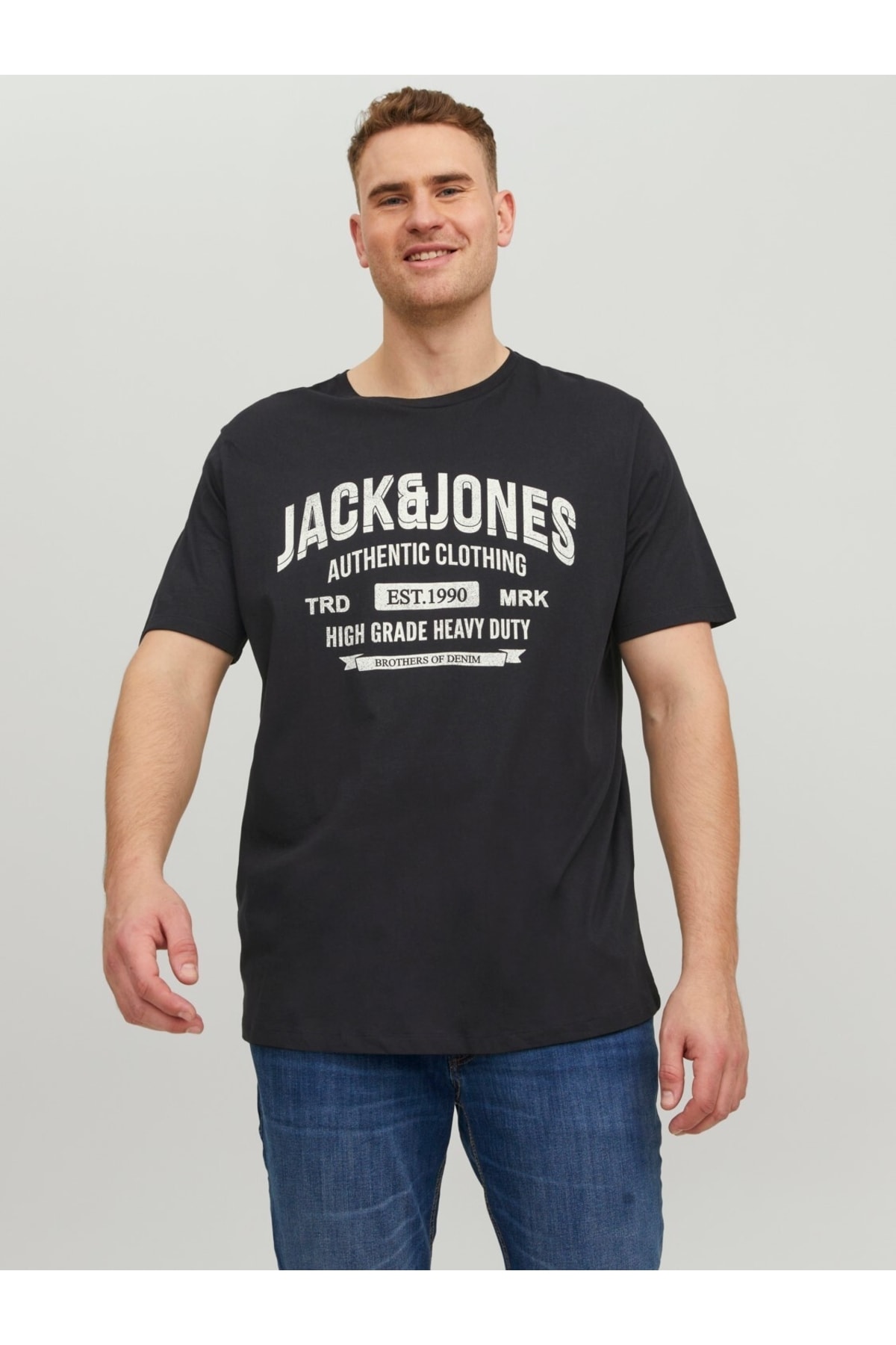 تیشرت مردانه مشکی جک اند جونز | 12229678 اورجینال - تصویر 2
