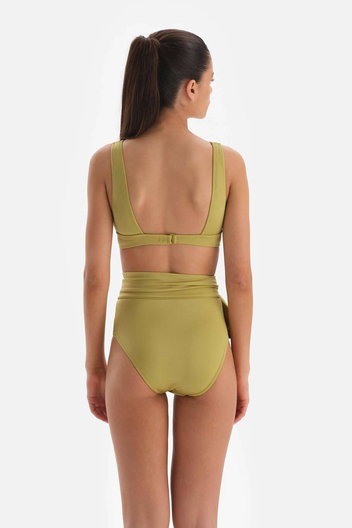 Dagi-Pistaziengrünes Unterteil mit hoher Taille 2